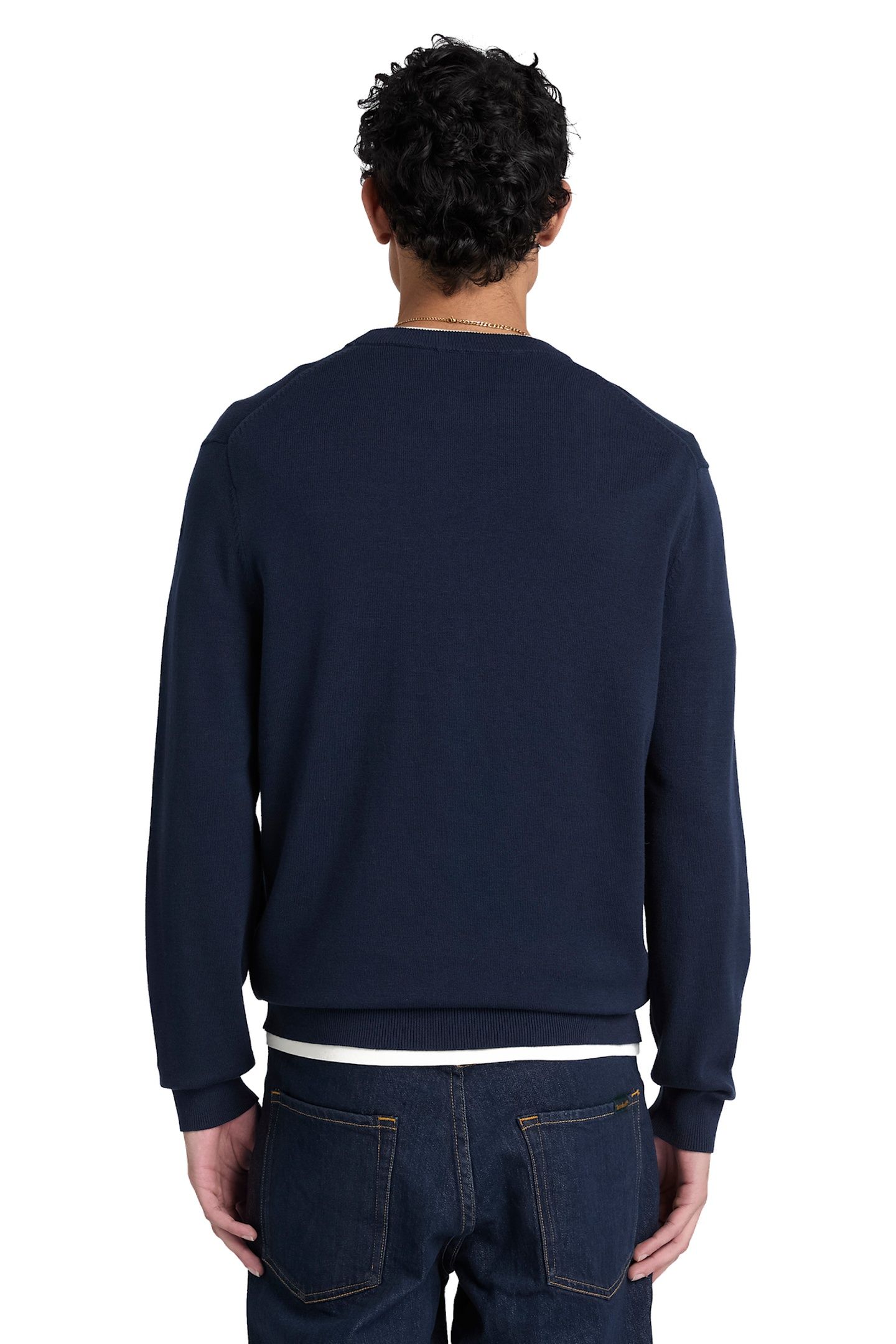 OYSTER RIVER COTTON CREWNECK SWEATER DARK SAPPHIRE 2