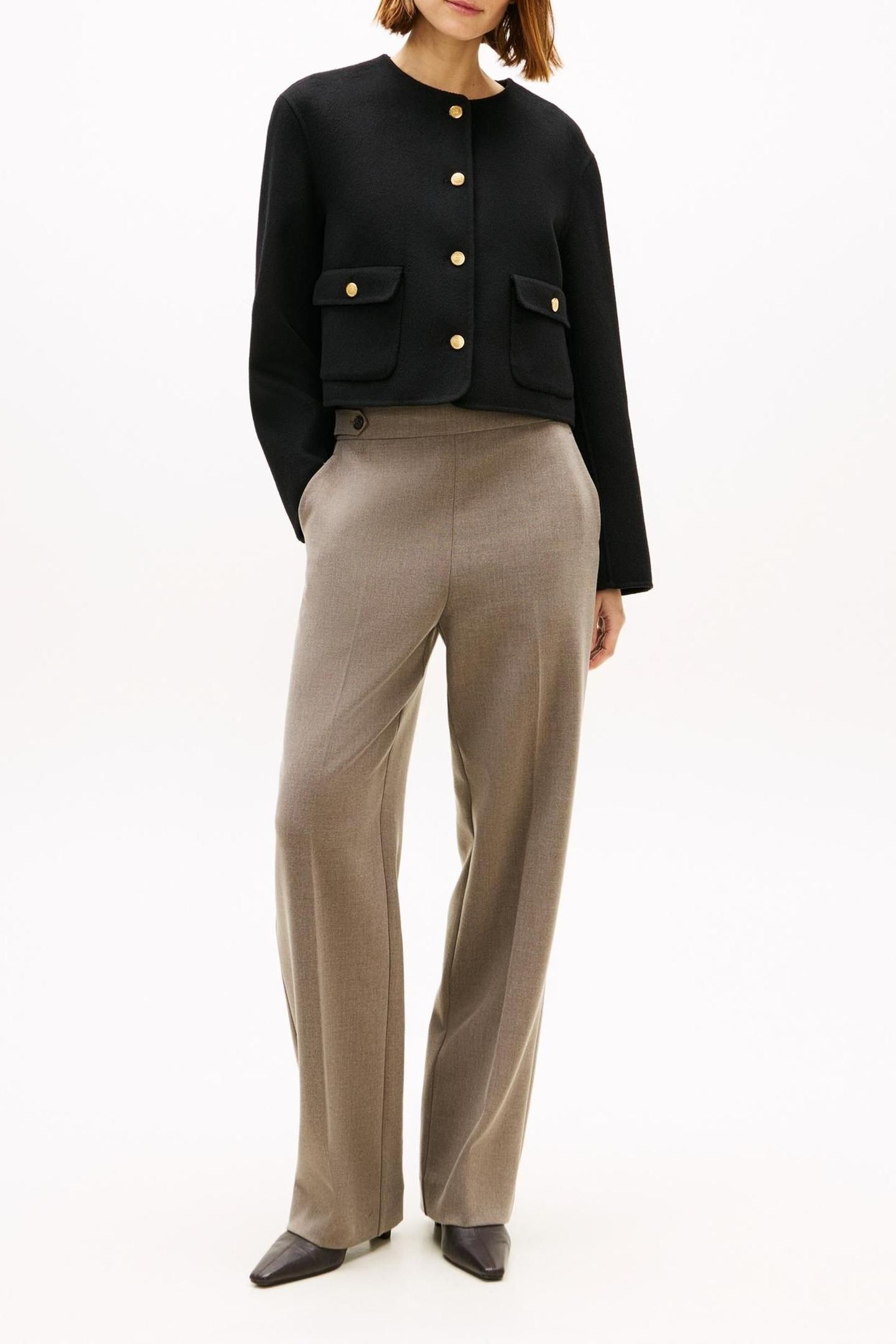 DF WOOL BLEND REG JACKET BLACK 1