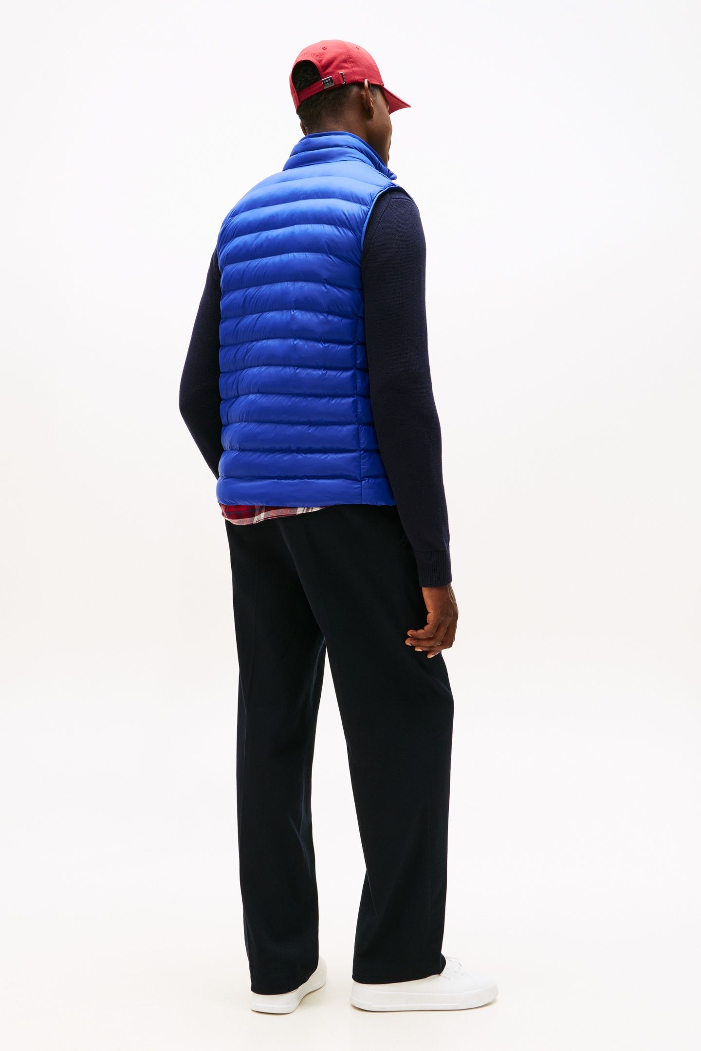 PACKABLE RECYCLED VEST WEDGE BLUE 2