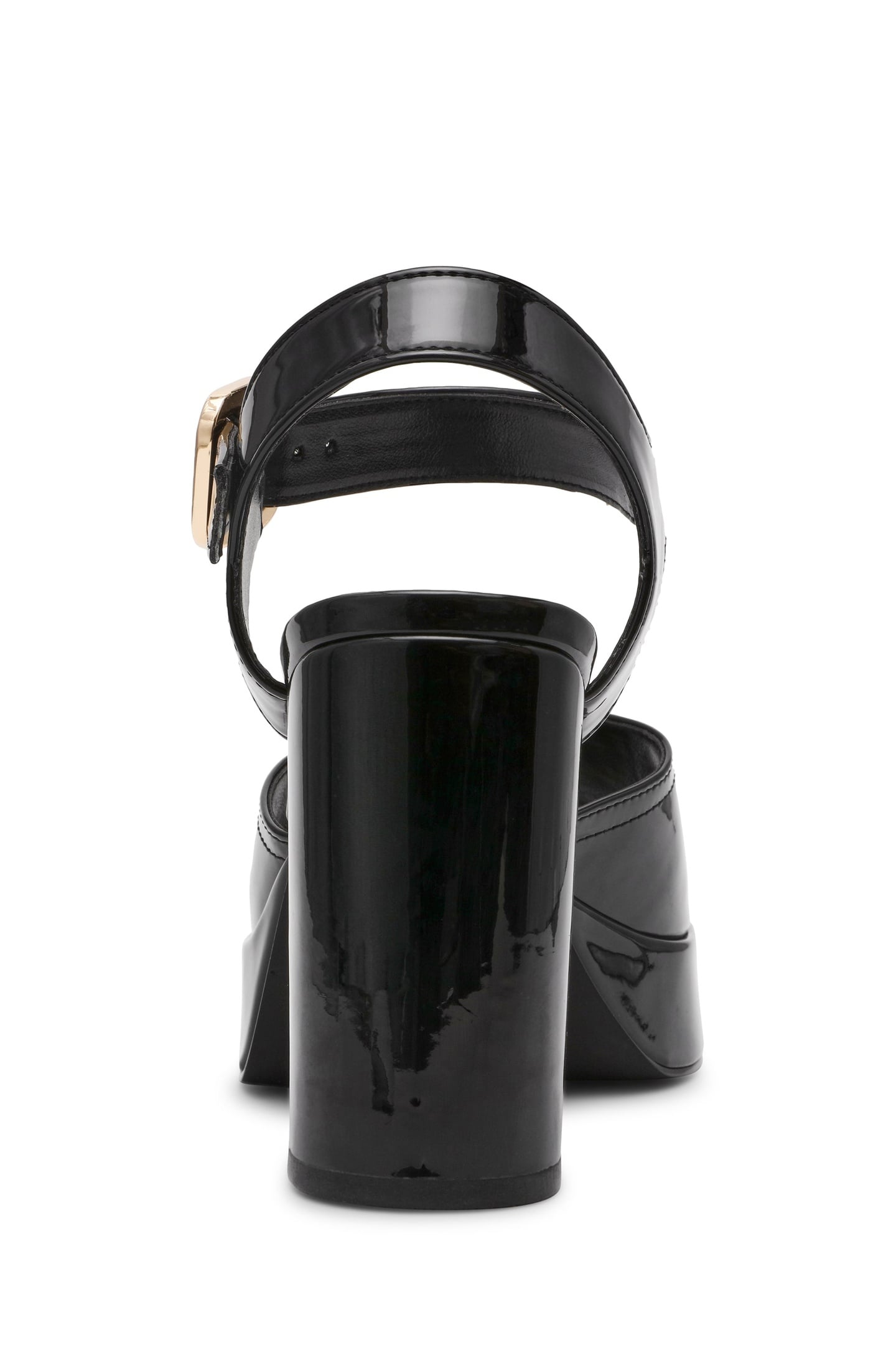 SOHO SANDALS BLACK PATENT 5