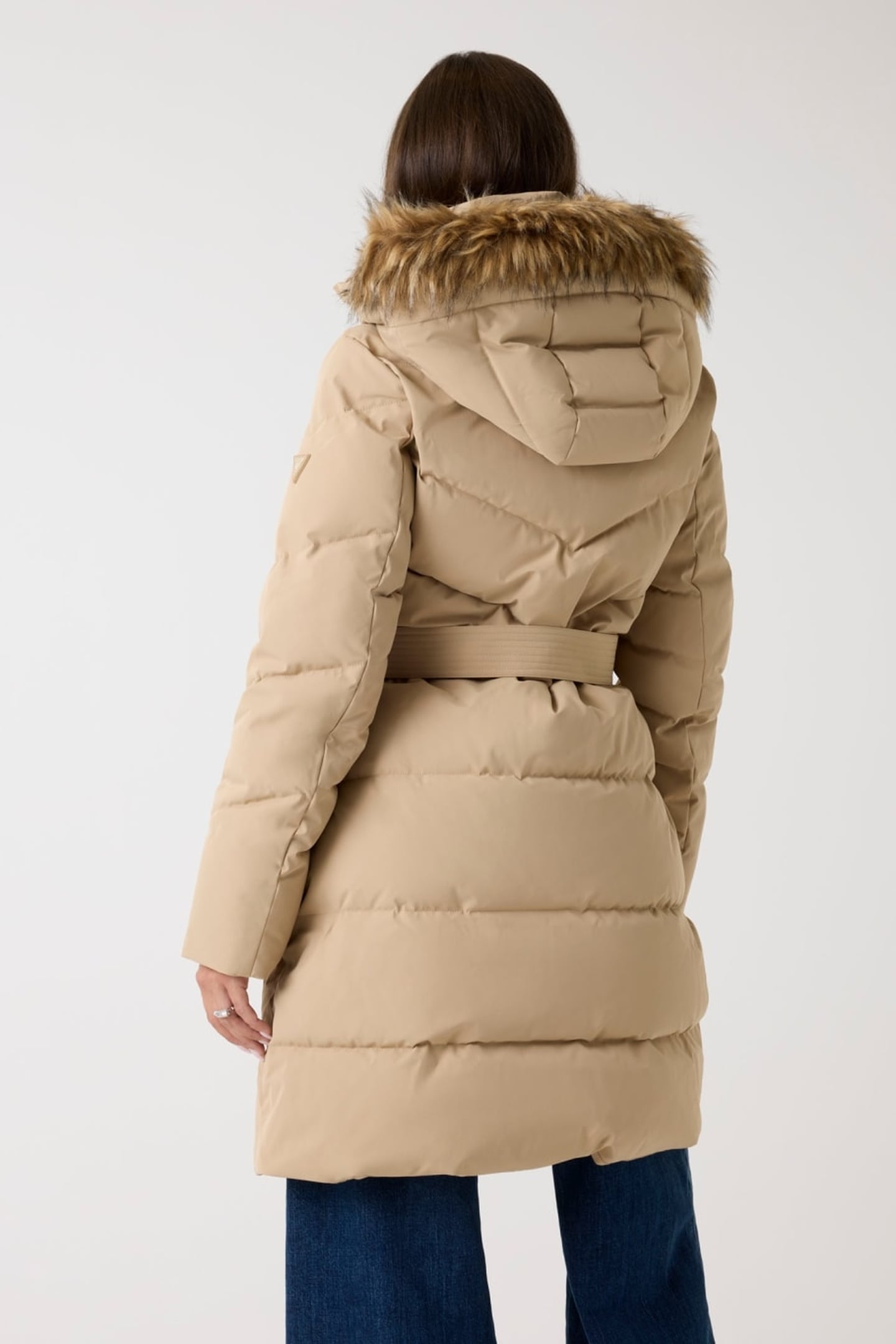FATEMA BELTED PUFFE FOAMY TAUPE MULTI 2