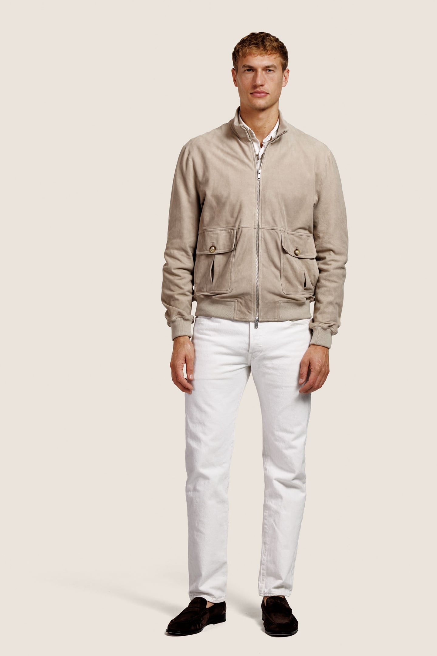 BOI SUEDE JACKET TAUPE 3