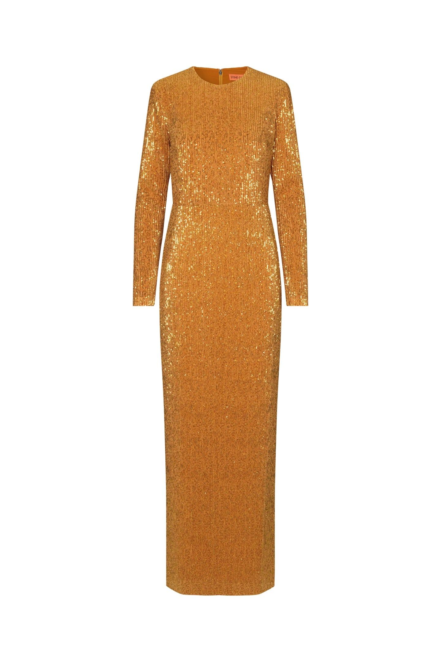 CARSON DRESS LONG GOLD 3