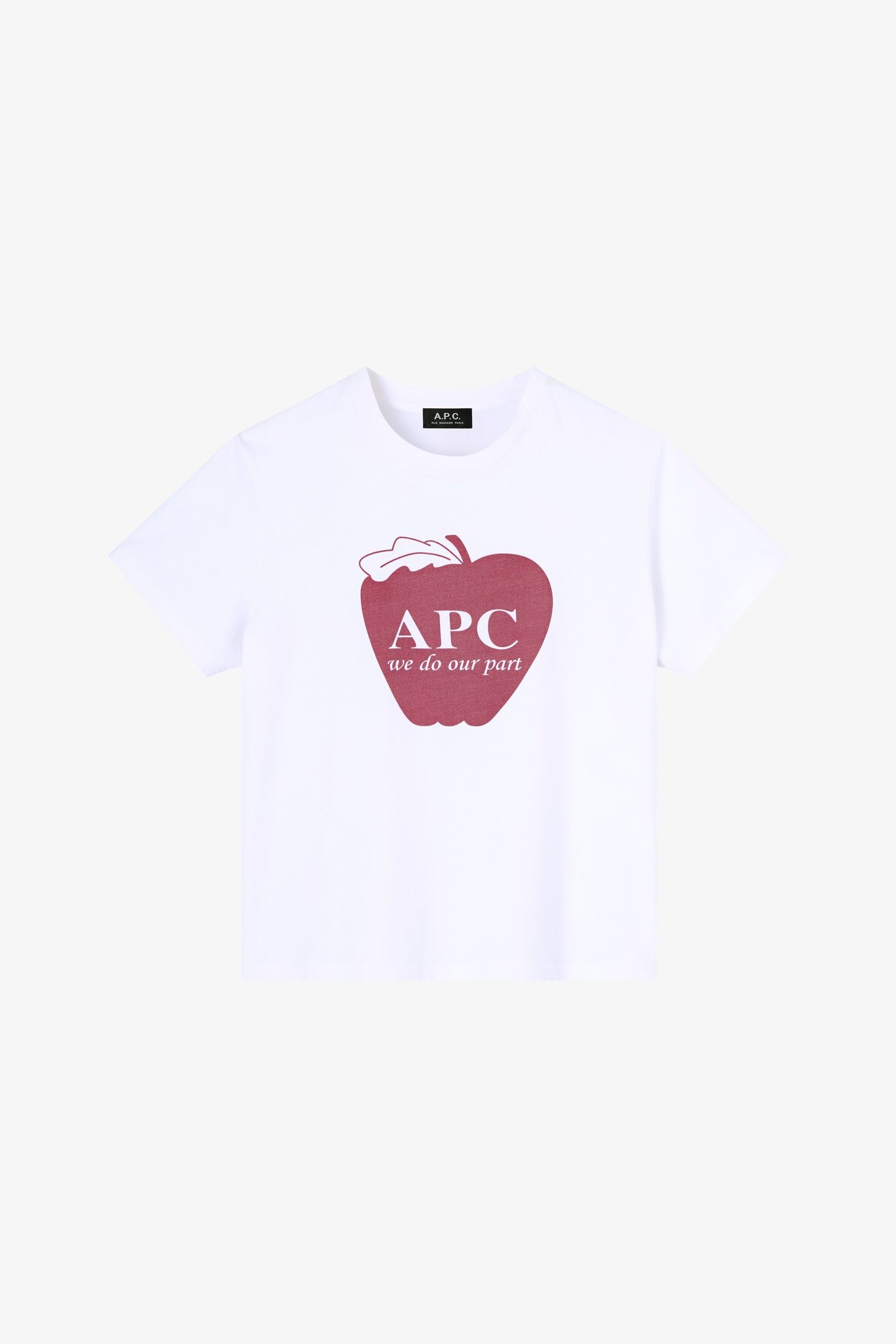 T-SHIRT SHORT SLEEVE APPLE WHITE 4