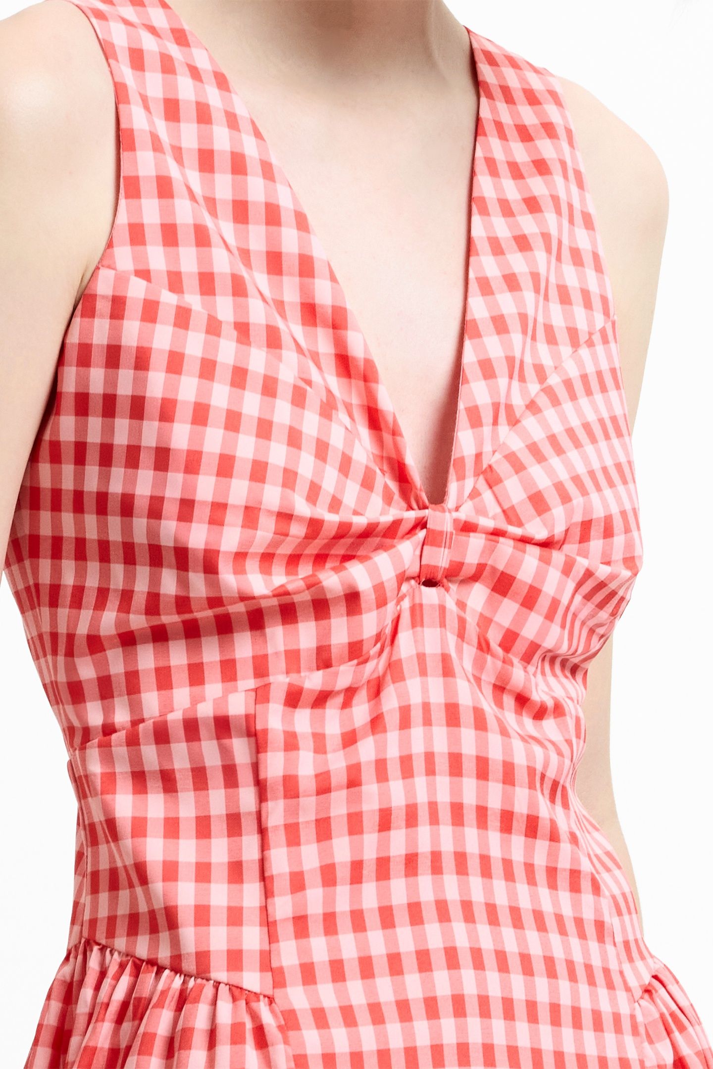 SHEILA VOLUMINOUS MIDI DRESS WATERMELON RED 4