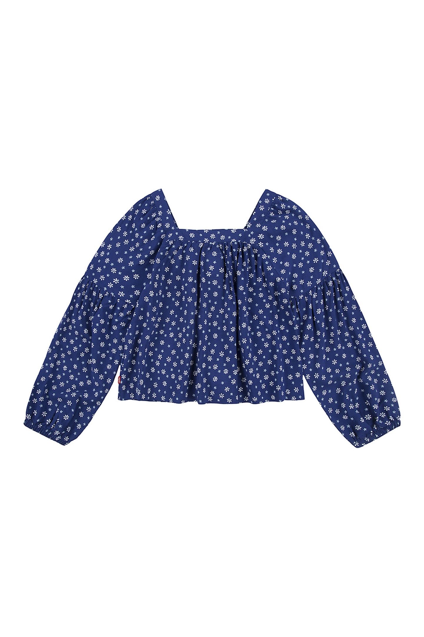 GIRLS WOVEN TOP TWILIGHT BLUE 1