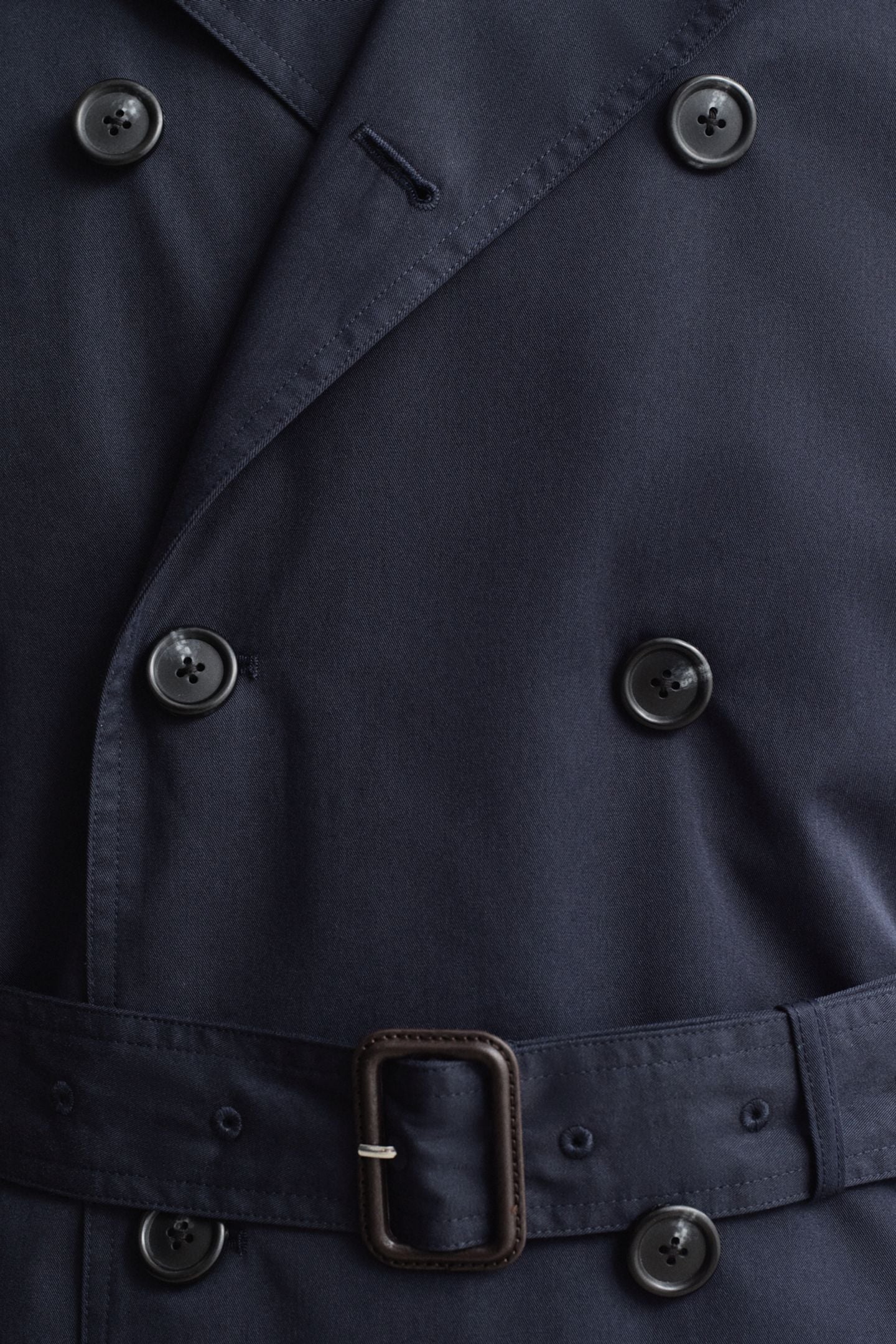 COTTON BLEND TRENCH COAT EVENING BLUE 5