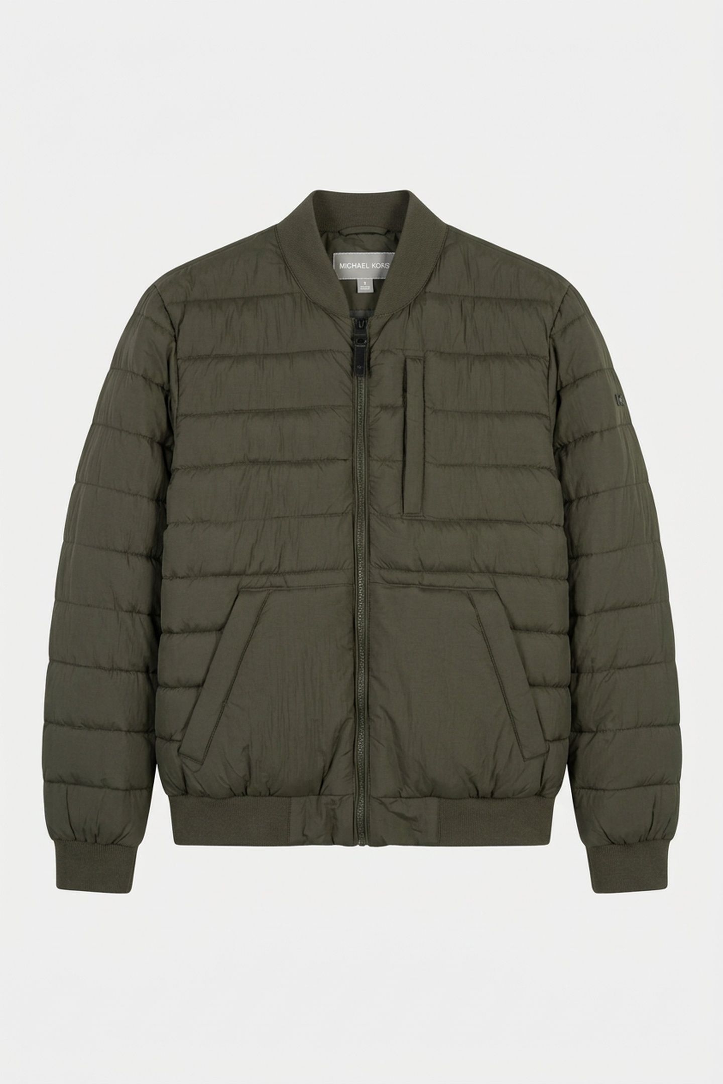 CRINKLE NYLON BOMBER OLIVE 3
