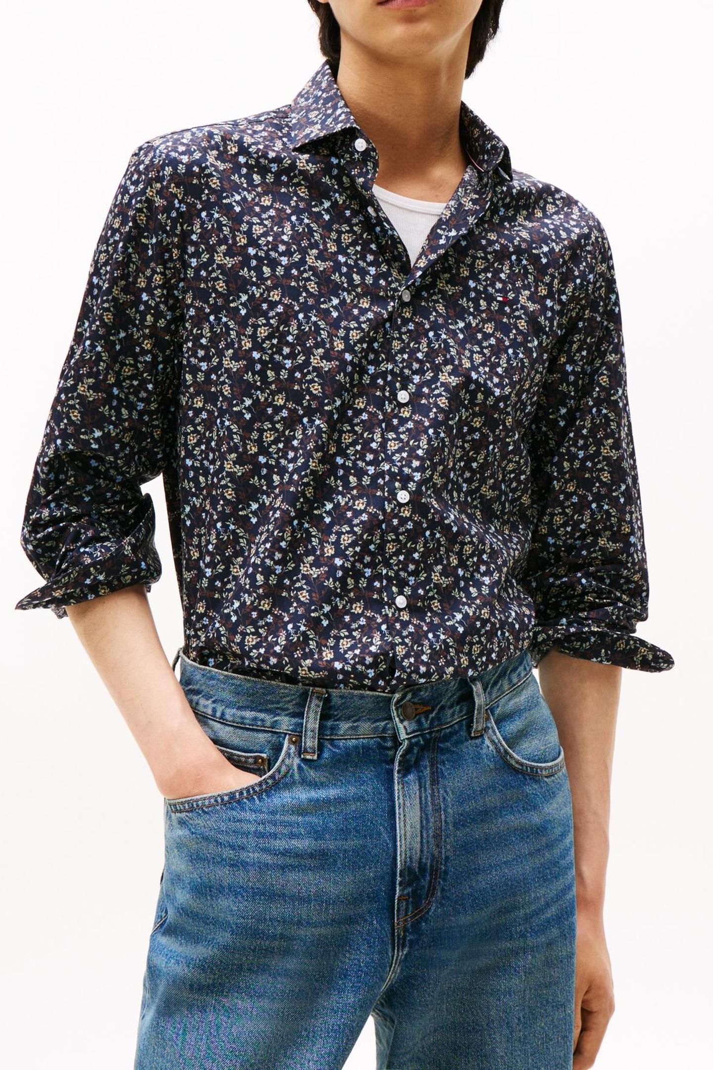 FLOWER PRINT SW DARK NIGHT NAVY/MULTI ALLOVER 1