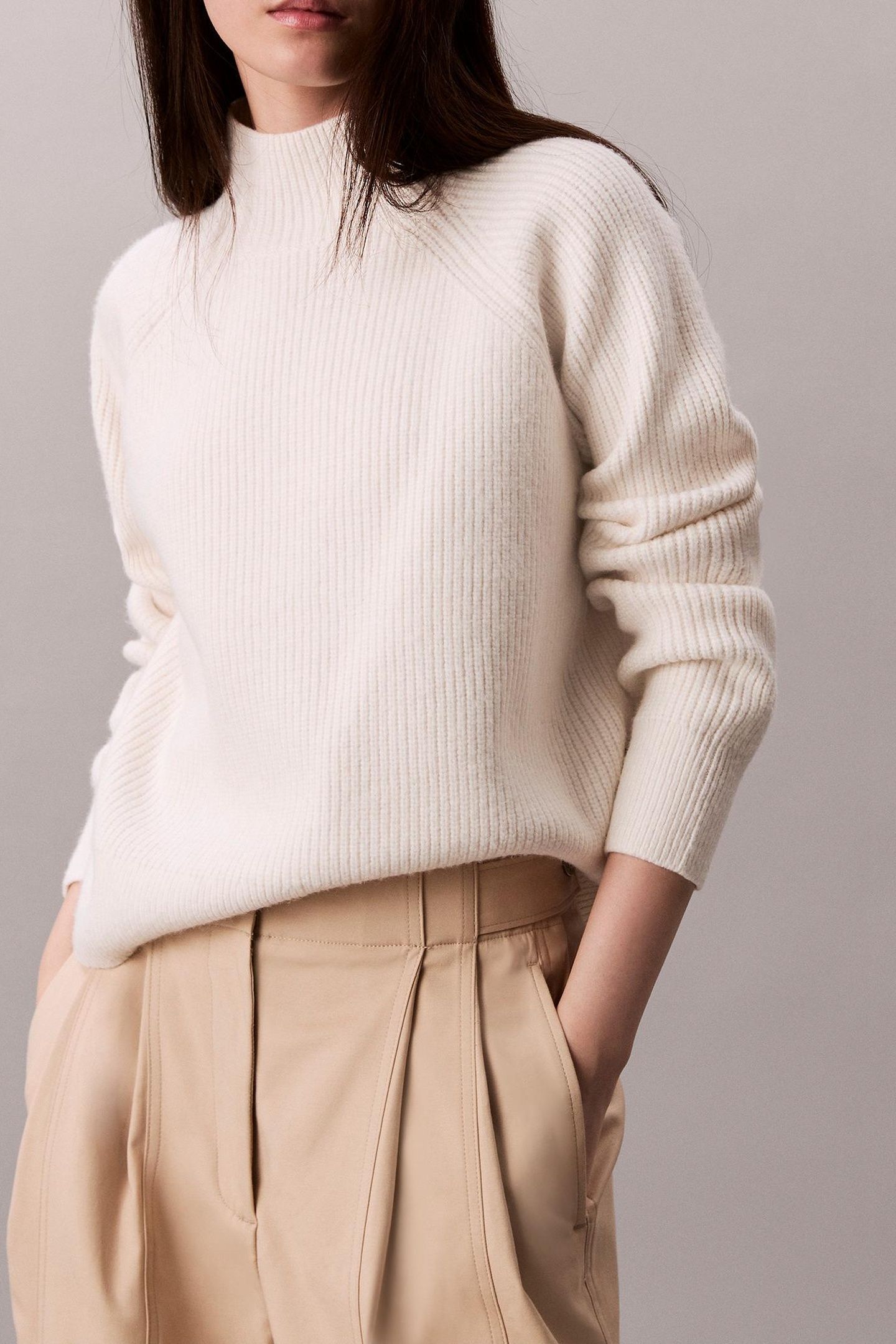 WOOLEN STITCH PULLOVER TOFU 1