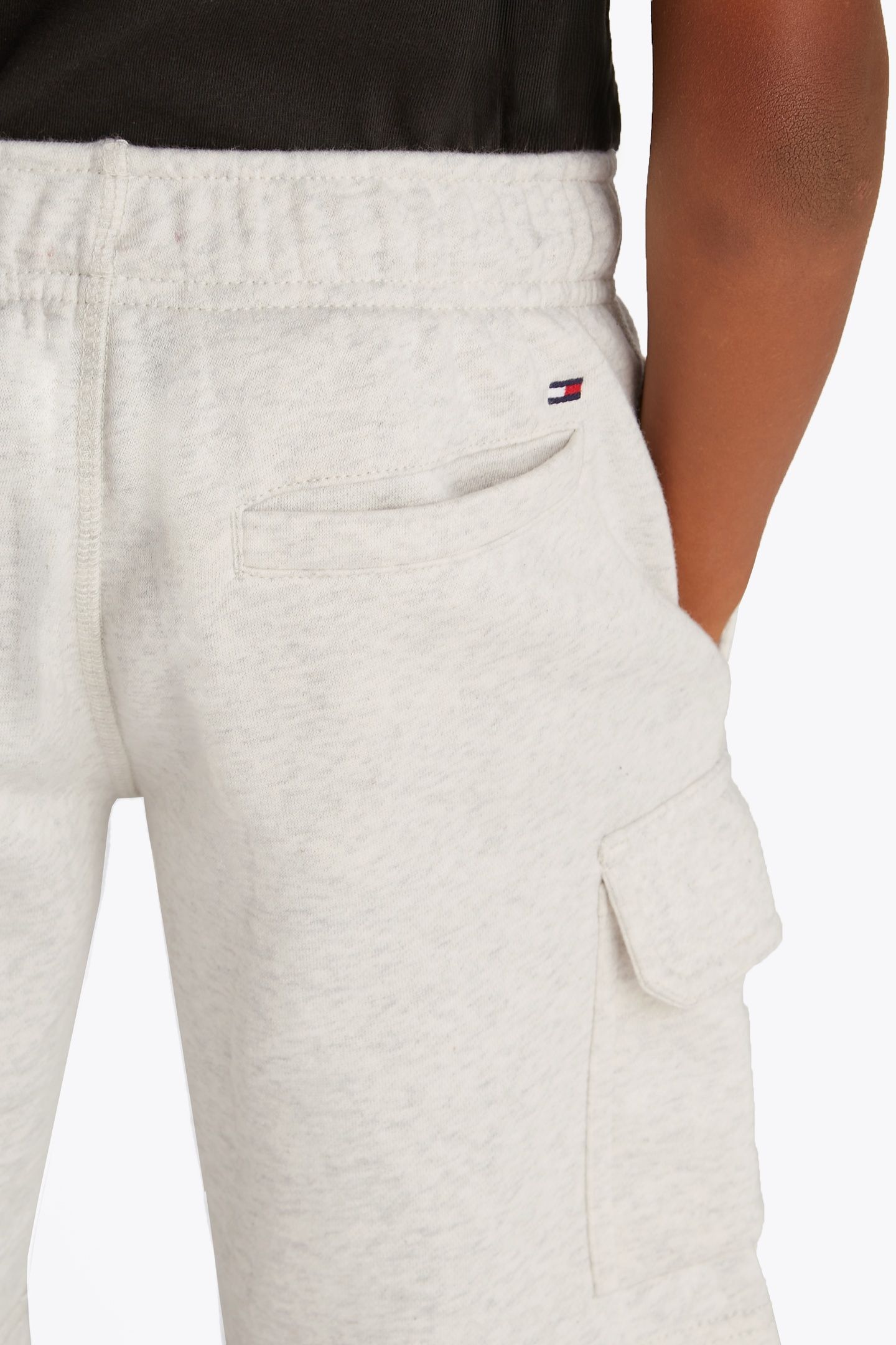 BOYS CARGO SWEATSHORT SNOW WHITE HEATHER 5