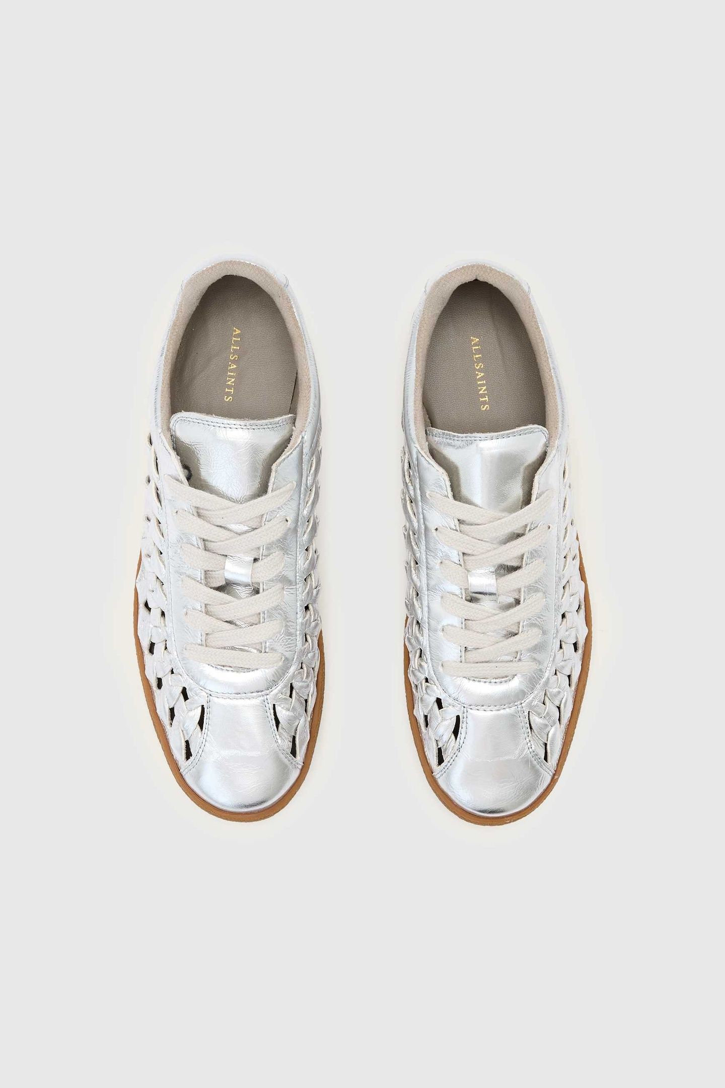 VELMA WOVEN SNEAKER SILVER SHINE 3