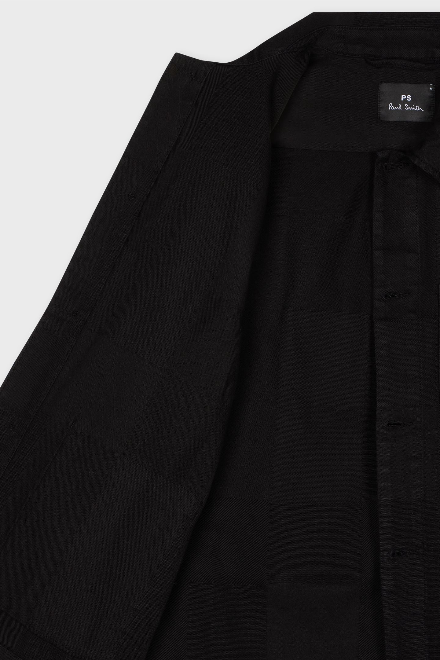 MENS CASUAL FIT SHIRT JACKET BLACK 4