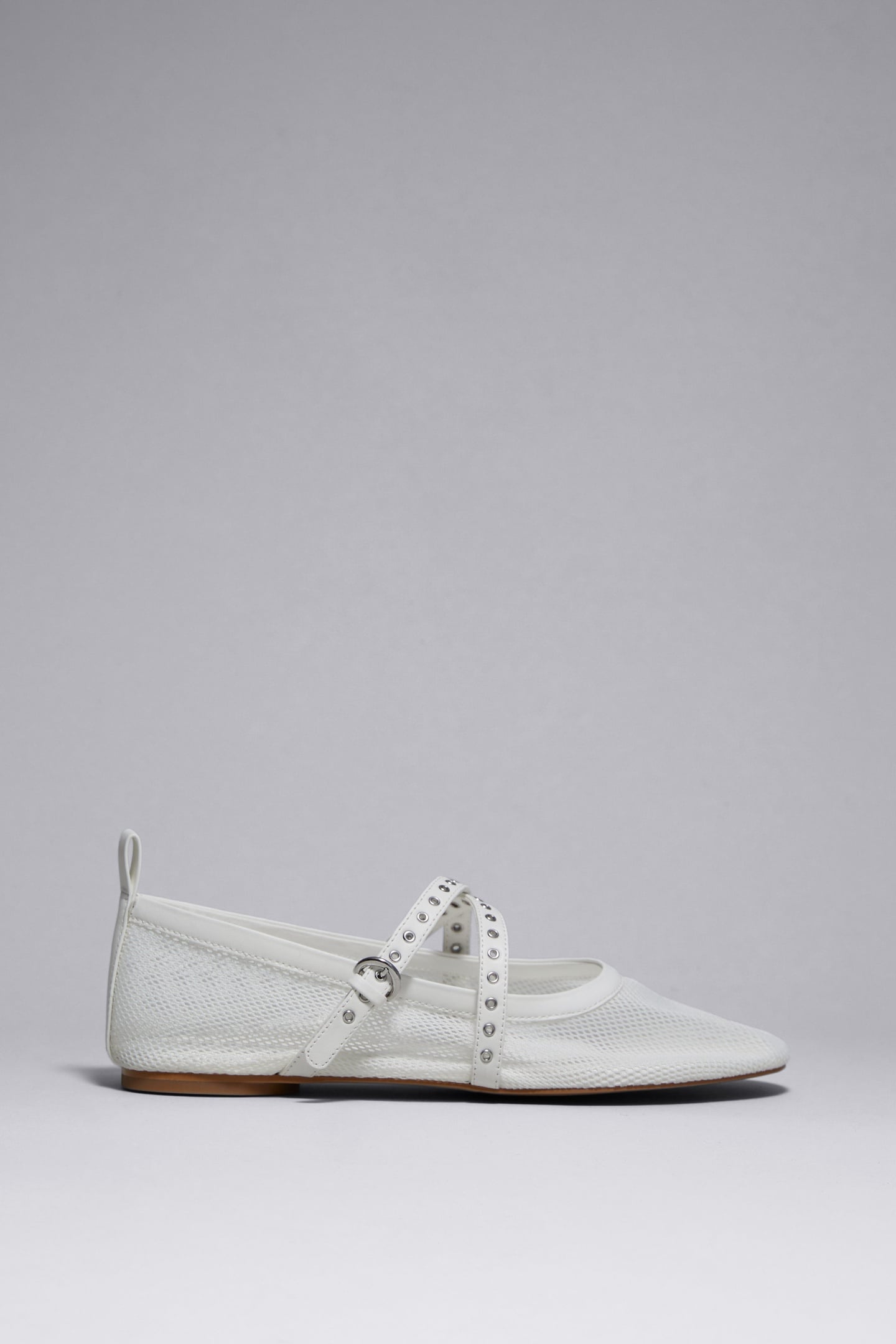 CHARLY MESH BALLERINA WHITE 1