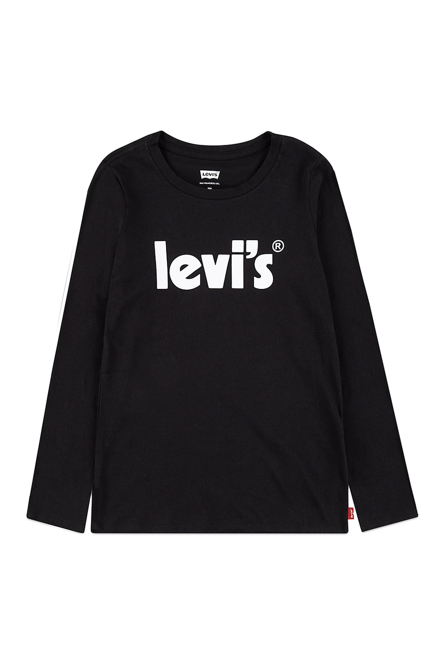GIRLS LS POSTER LOGO TOP BLACK 1