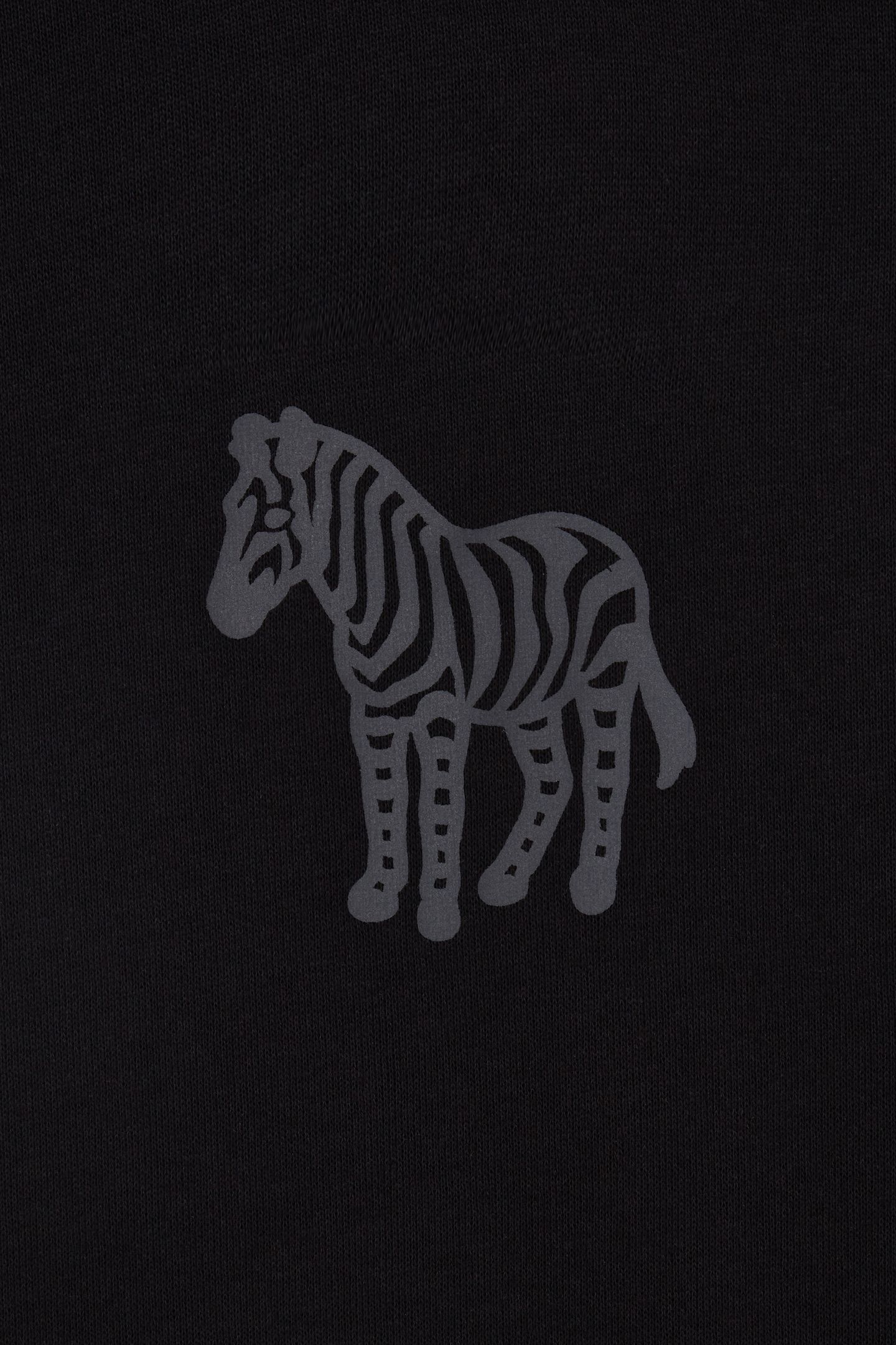 MENS REG FIT SS T SHIRT ZEBRA PUFF BLACK 8