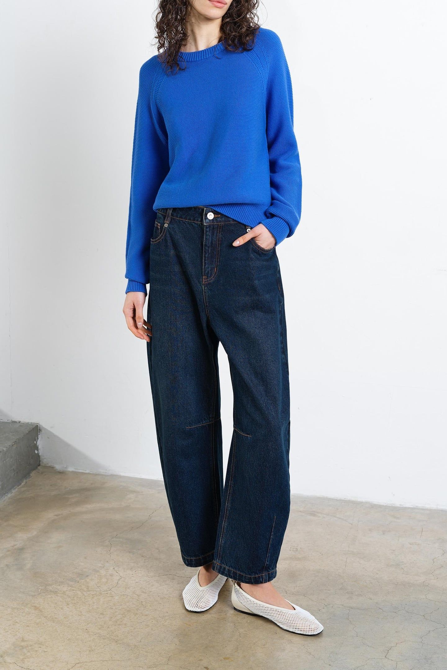 LILY MOZART L/S JUMPER AZURE BLUE 1