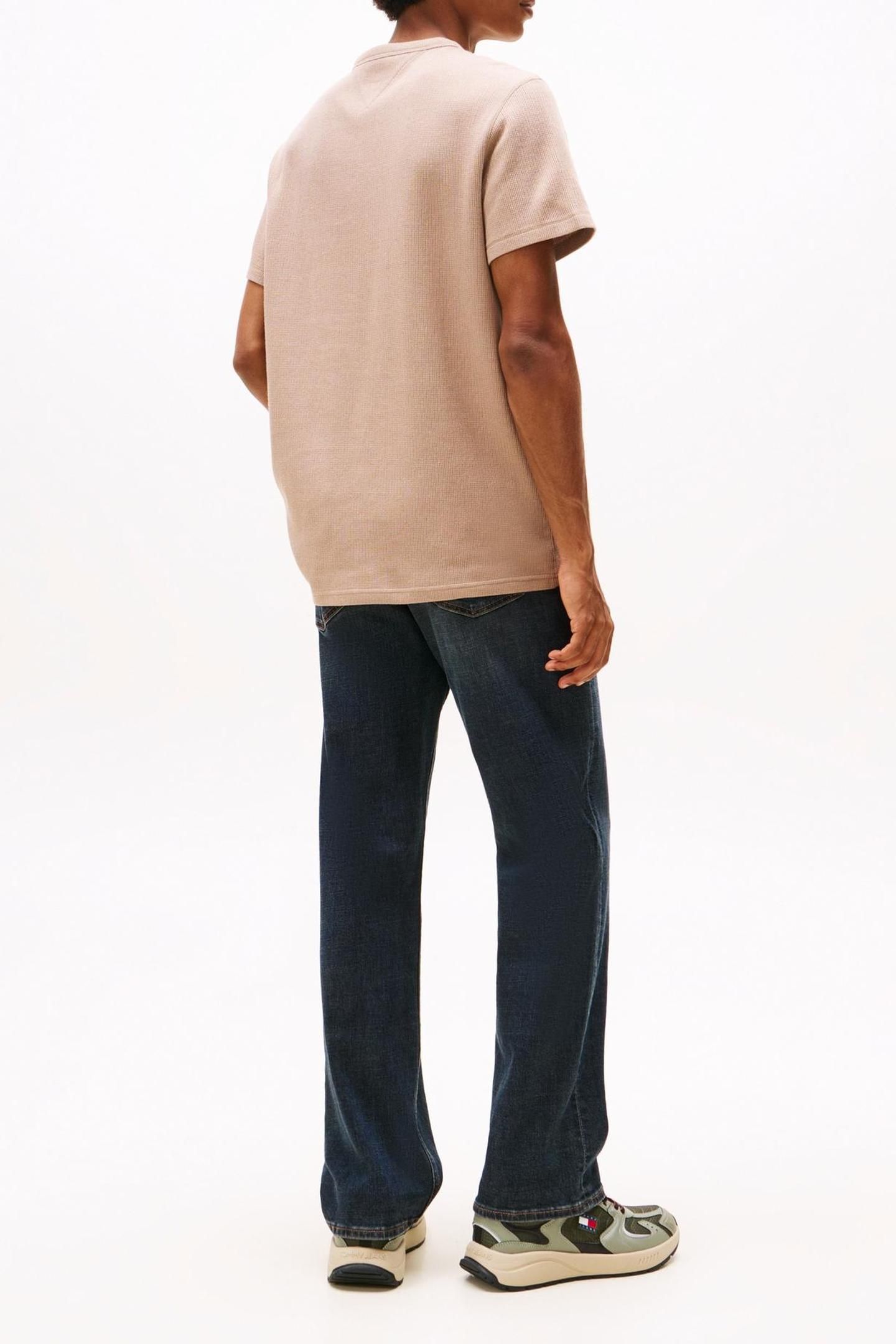 TJM SLIM WAFFLE TEE COASTAL TAUPE 2