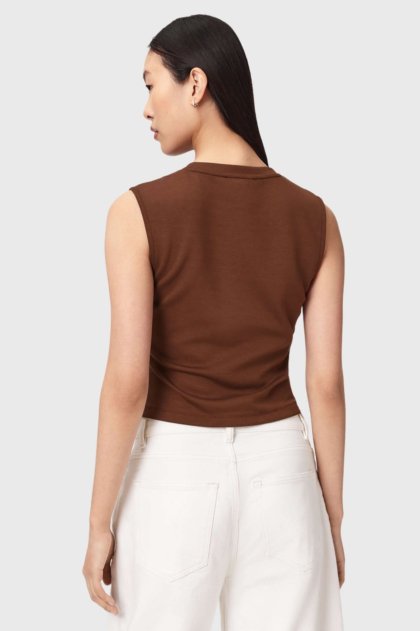 NELLA TANK HOT CHOC BROWN 3