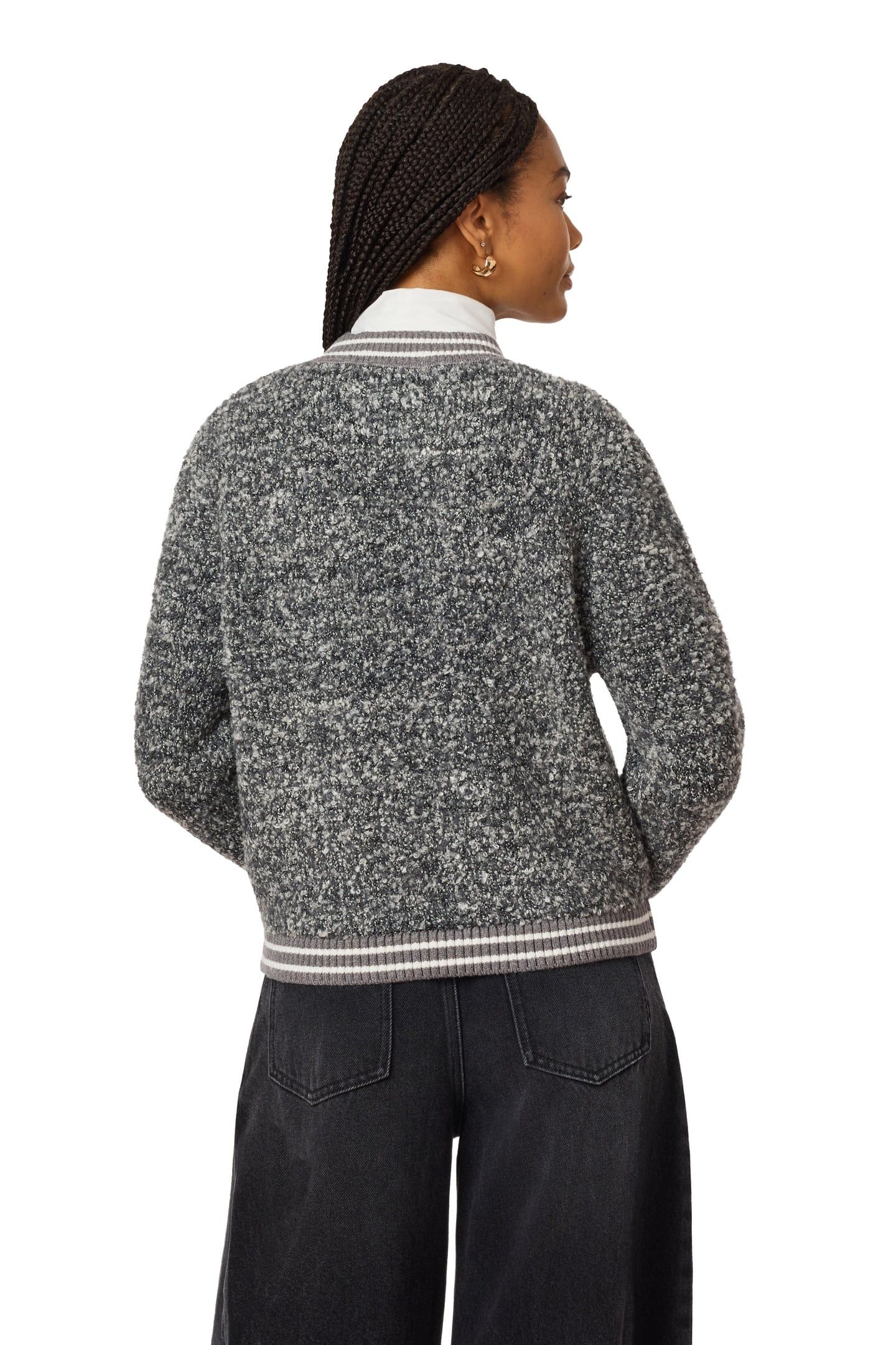 BOUCLE BOMBER JACKET THUNDERSTORM 2