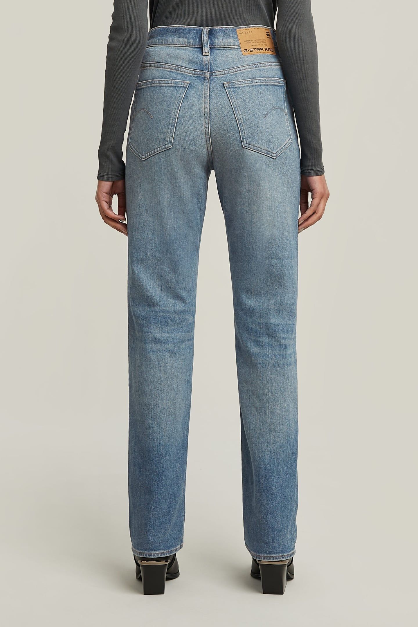 VIKTORIA HIGH STRAIGHT MEDIUM BLUE 2