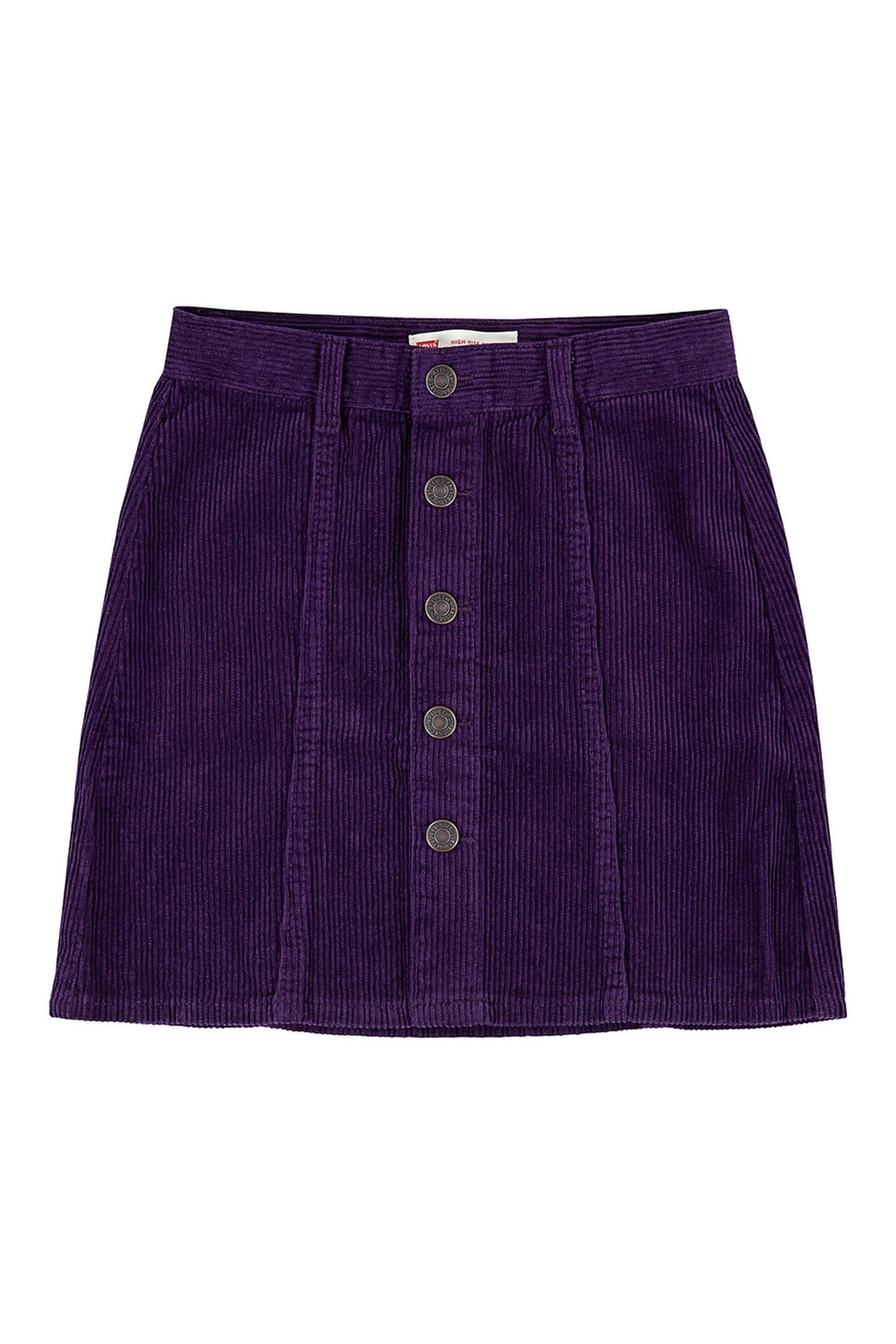 GIRLS HIGH RISE BUTTON FRONT SKIRT BLACKBERRY CORDIAL 1