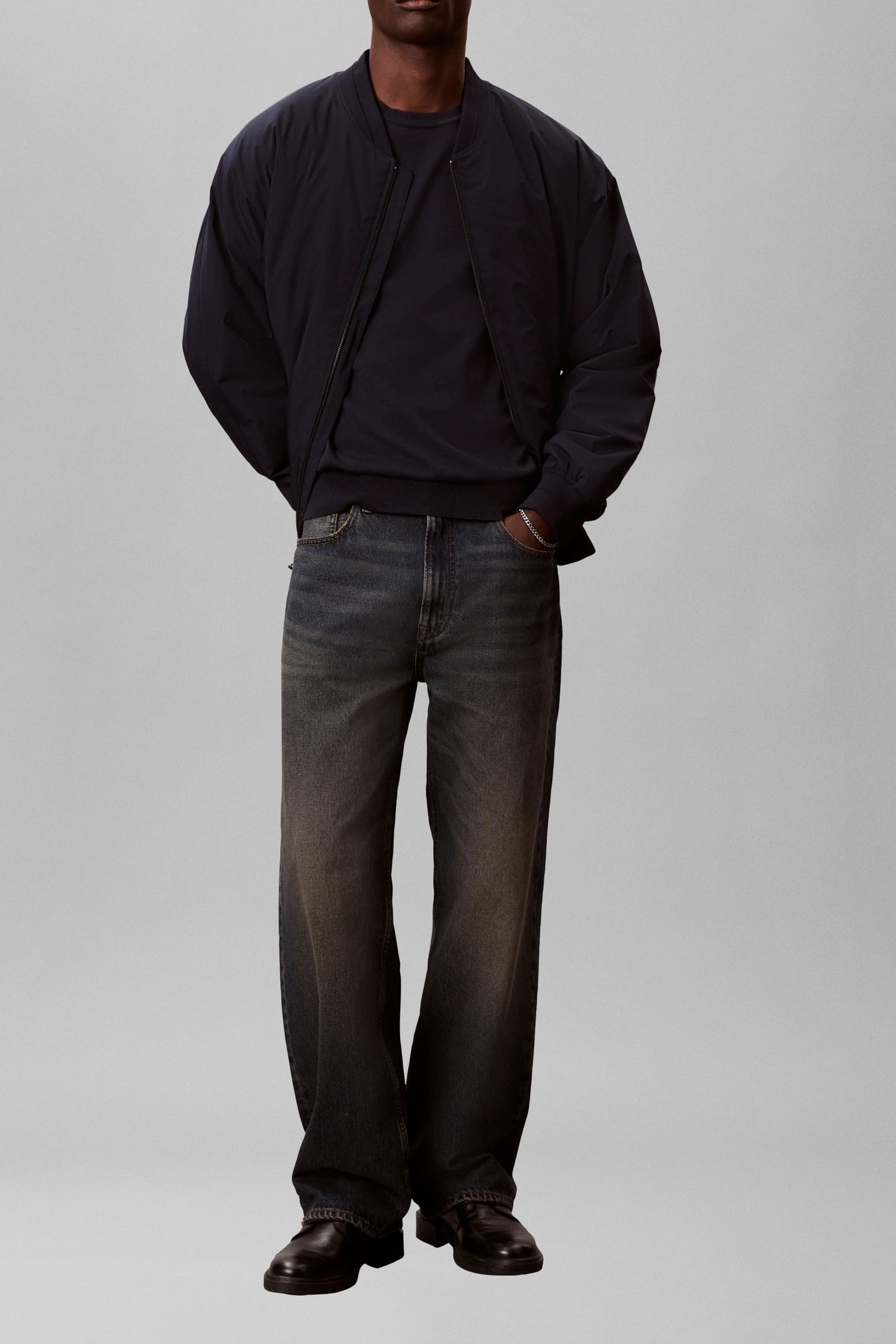 LS SUPIMA COTTON CREW DARK SAPPHIRE 3