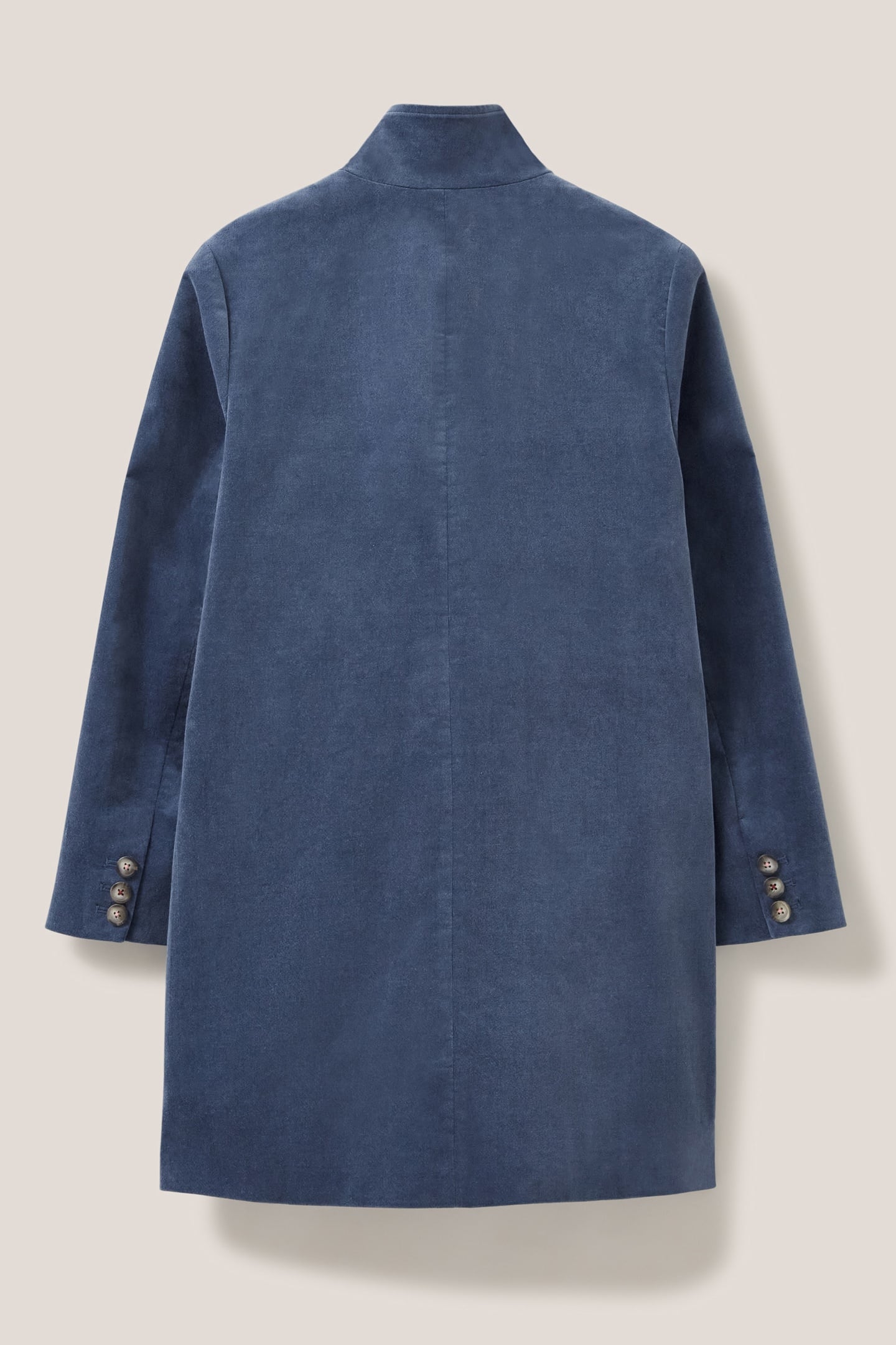 KARLA VELVET COAT DUSTY BLUE 5