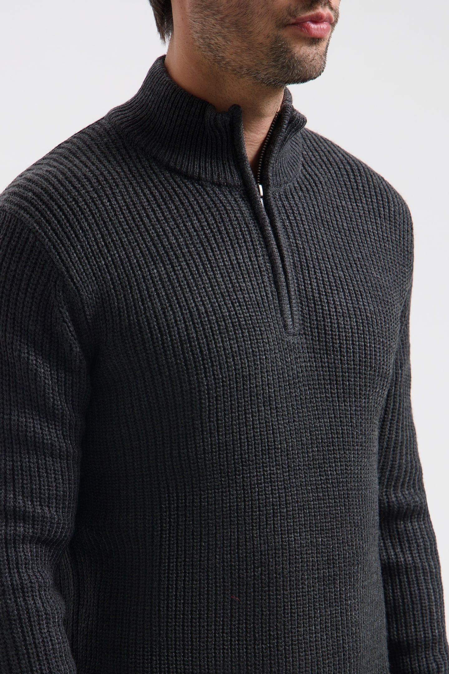 DS_SKIPPER RIBKNIT ANTHRA MELANGE ANTHRA MELANGE 4