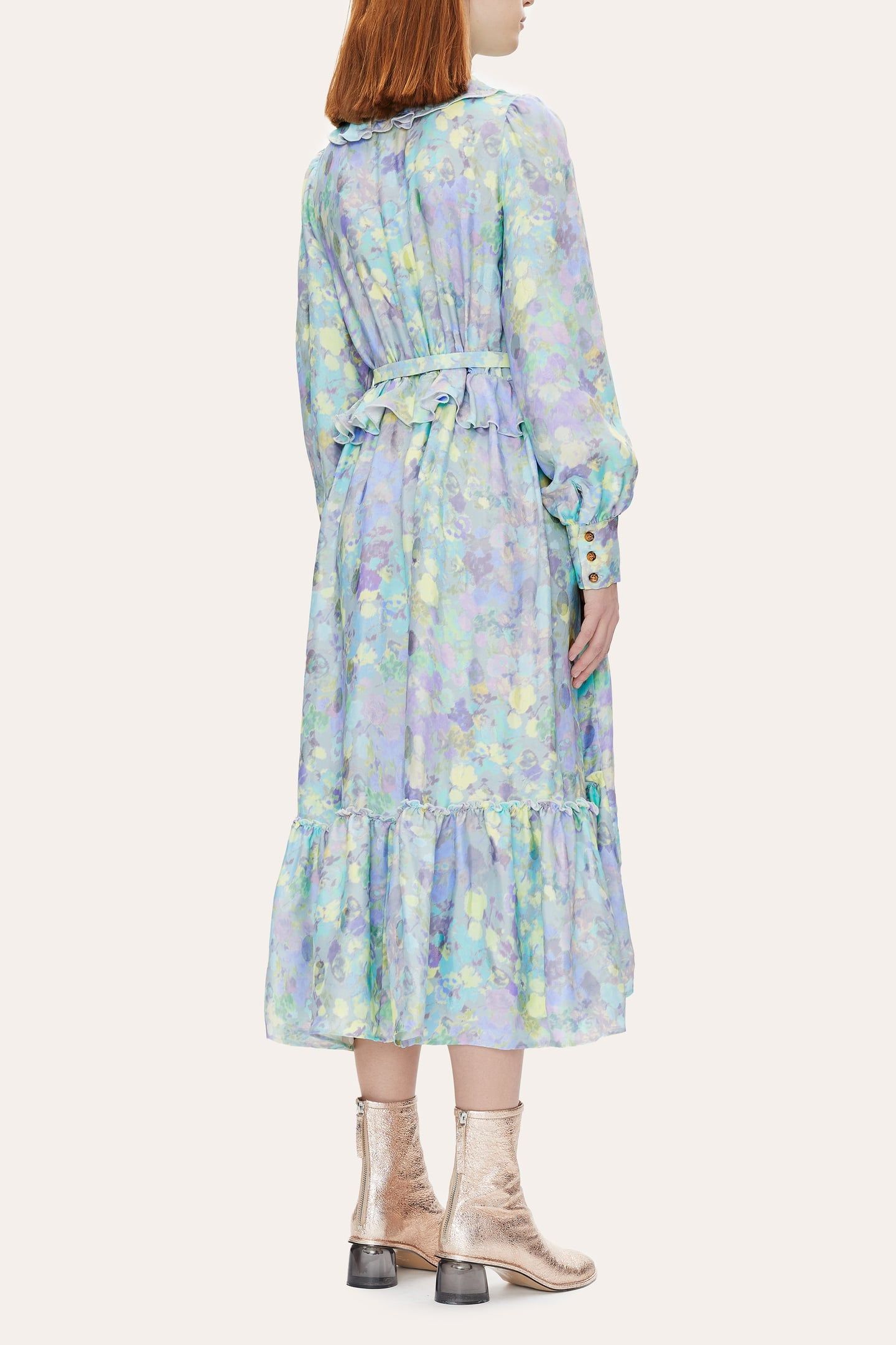 ODETTE DRESS LONG PASTEL BLOOM 2