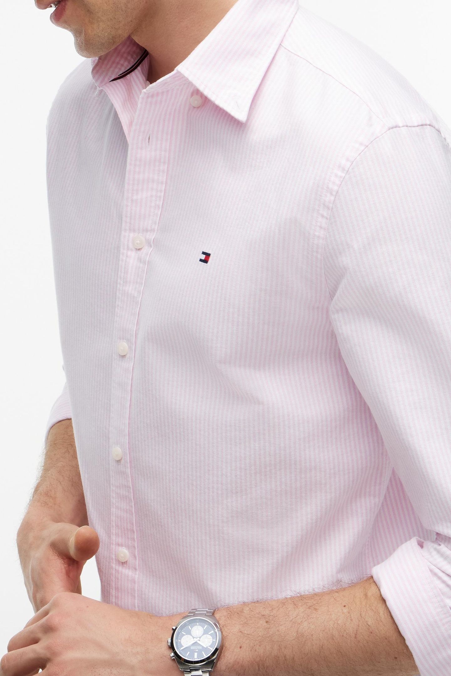HERITAGE OXFORD STRIPE ROSE PETAL/STRIPE 7