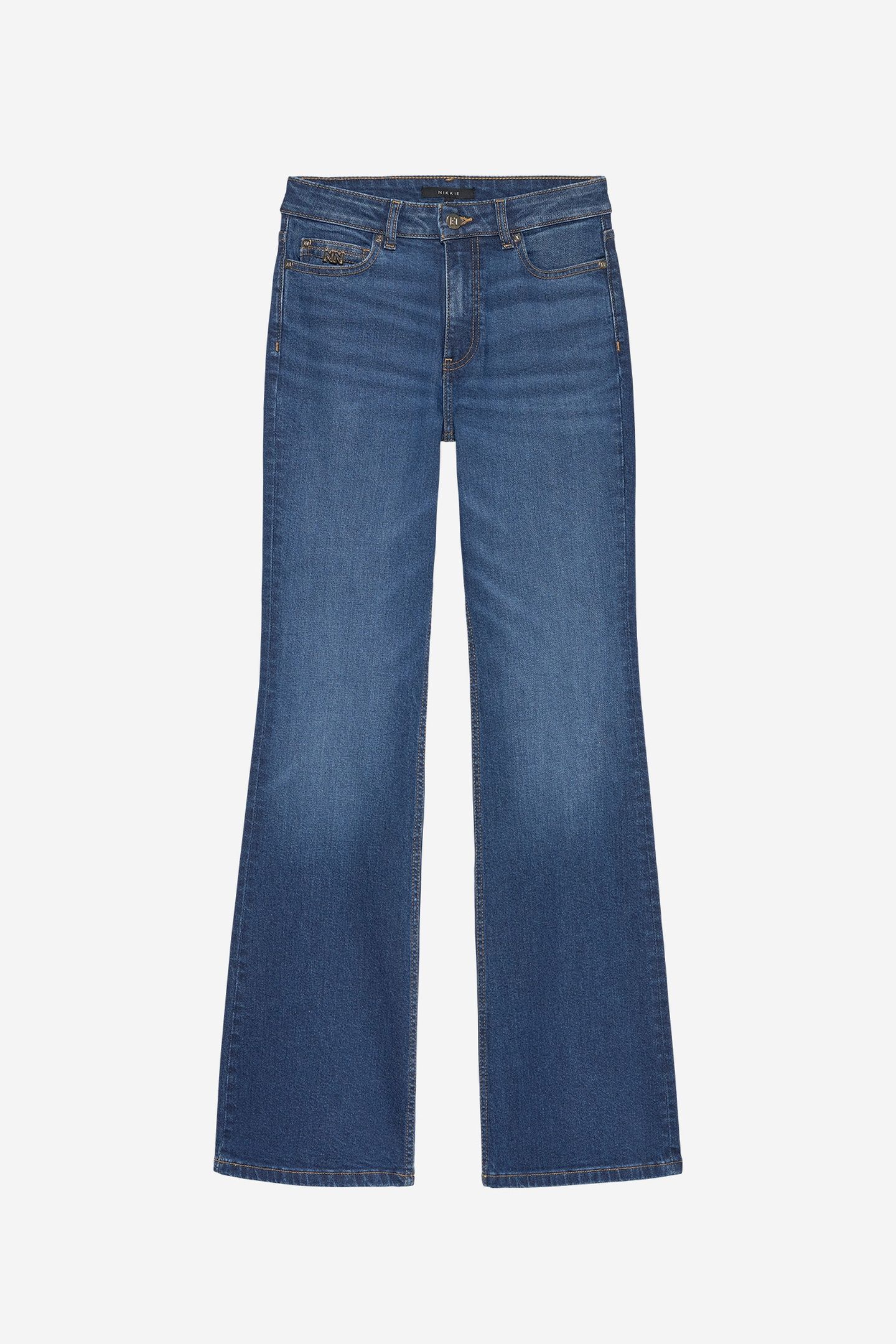 ESSIA BLUE FLARE JEANS BLUE DENIM 2