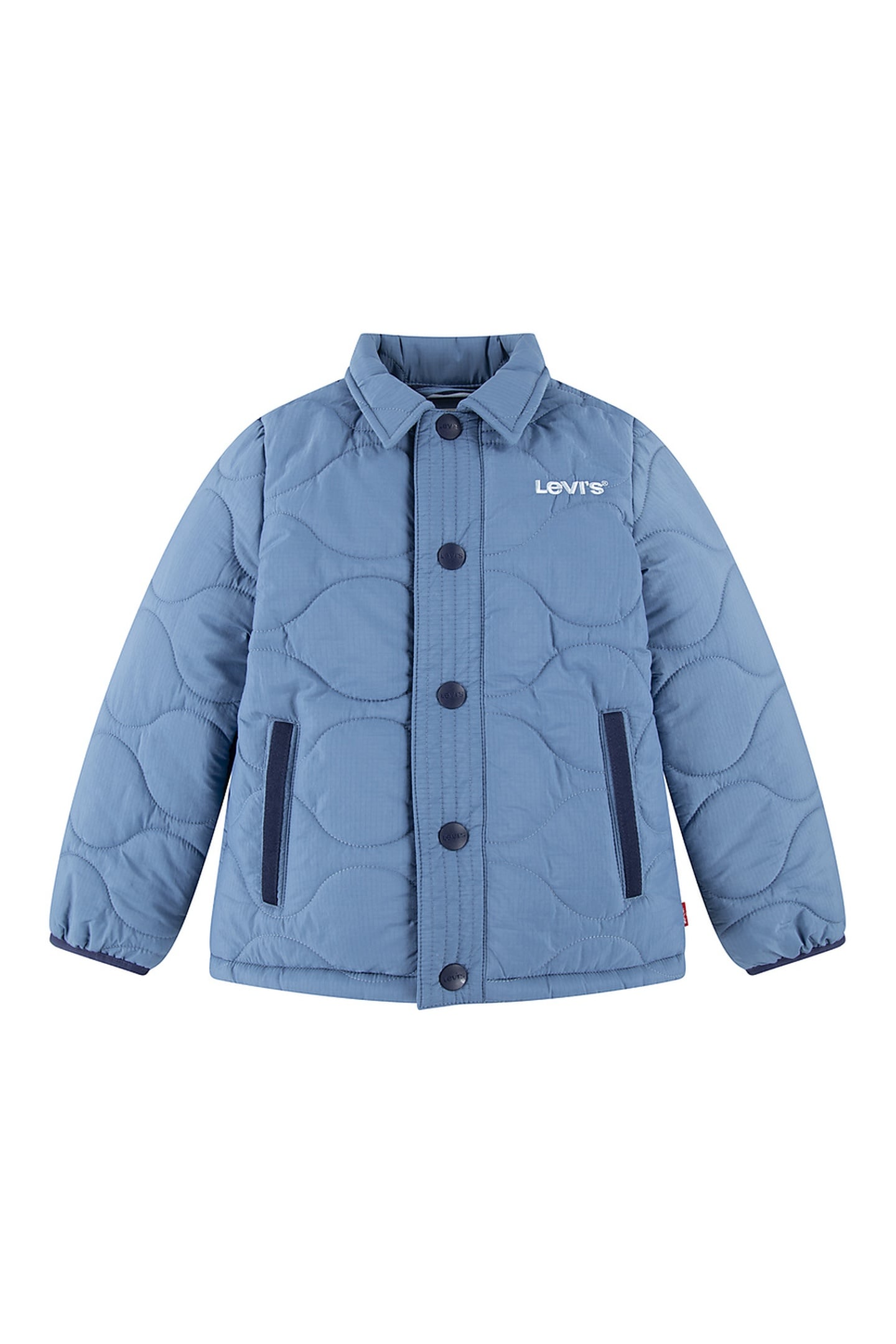 BOYS QUILTED SHIRT JACKET CORNETBLUE 1