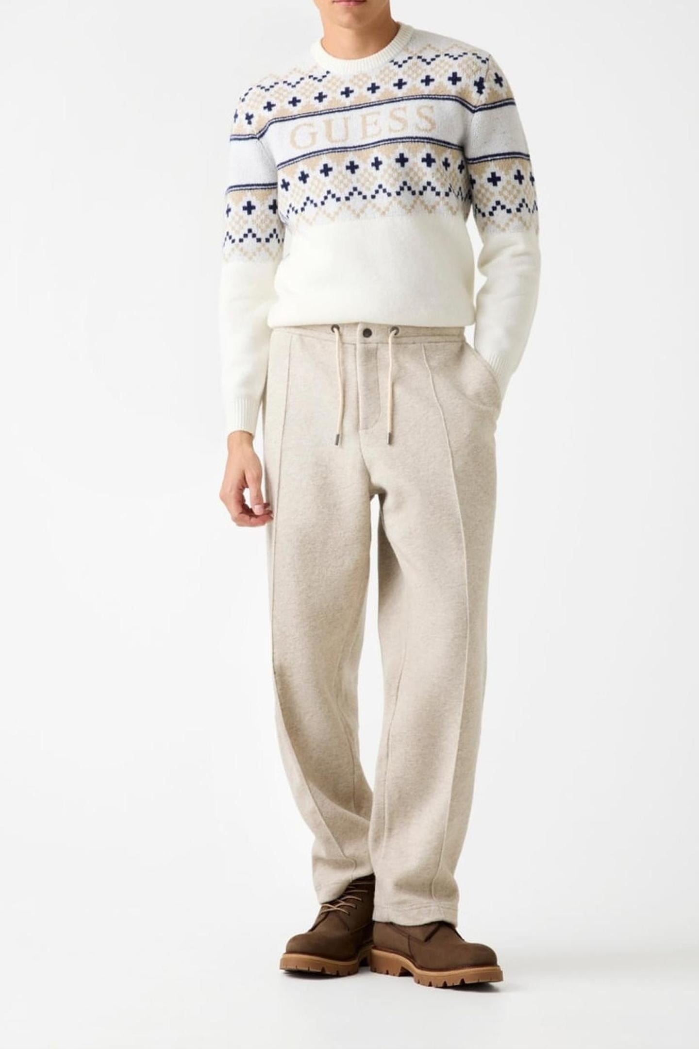 SKI CN JACQUARD SWTR CREAM WHITE 7