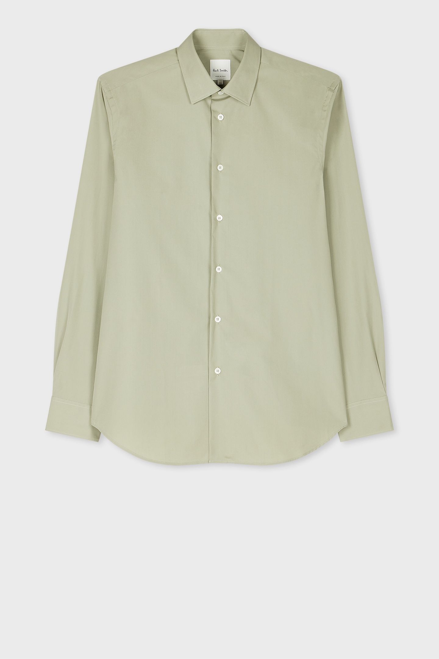 MENS S/C TAILORED FIT SHIRT LT GREYISH GREEN 4