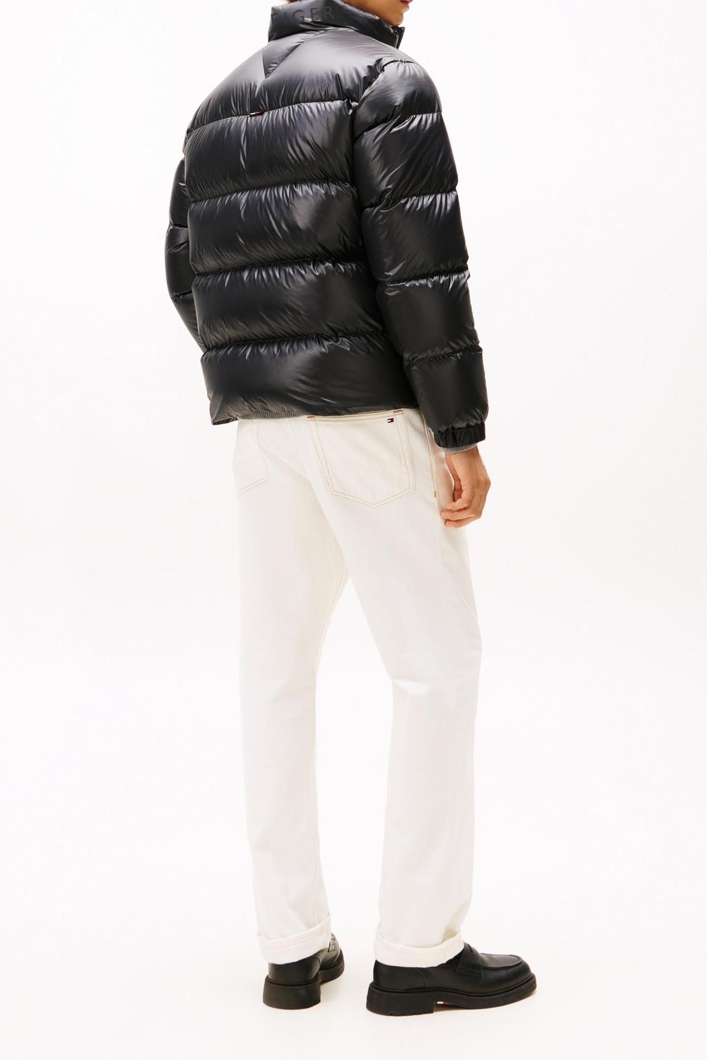 SHINY DOWN STAND PUFFER BLACK 3