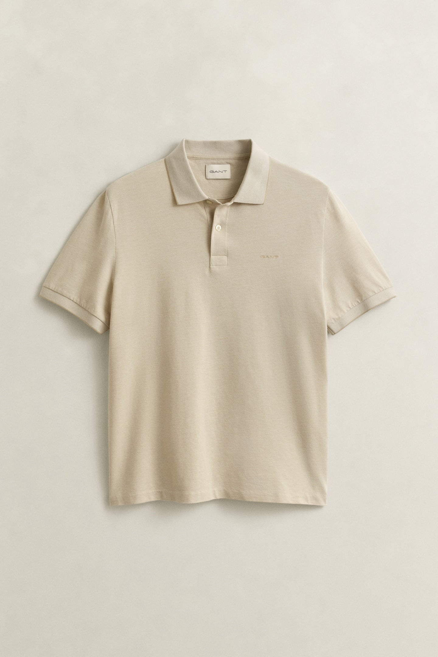 TWO-TONED POLO SHIRT OAT BEIGE 4