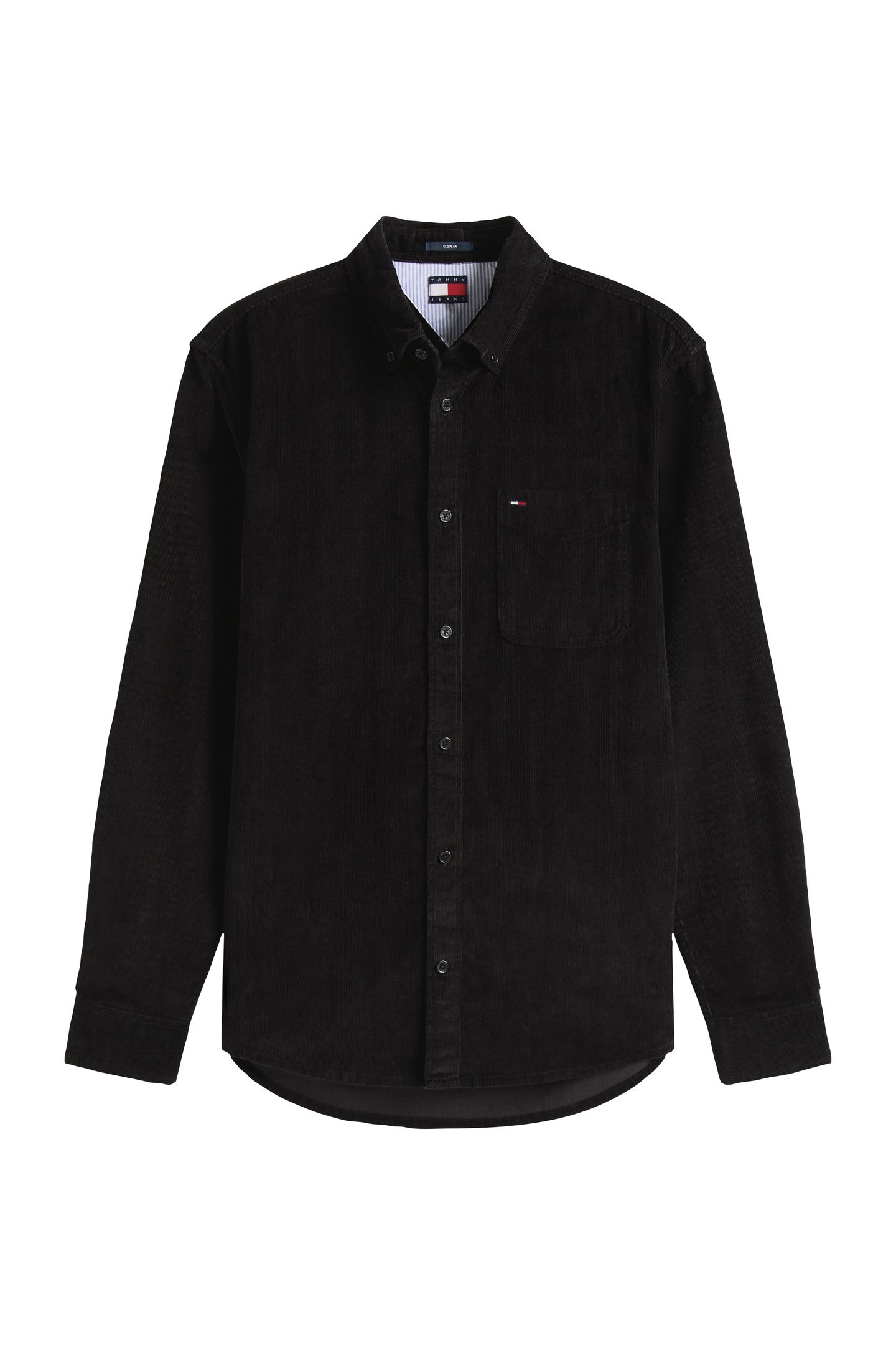 TJM REG BABY CORD SHIRT BLACK 4