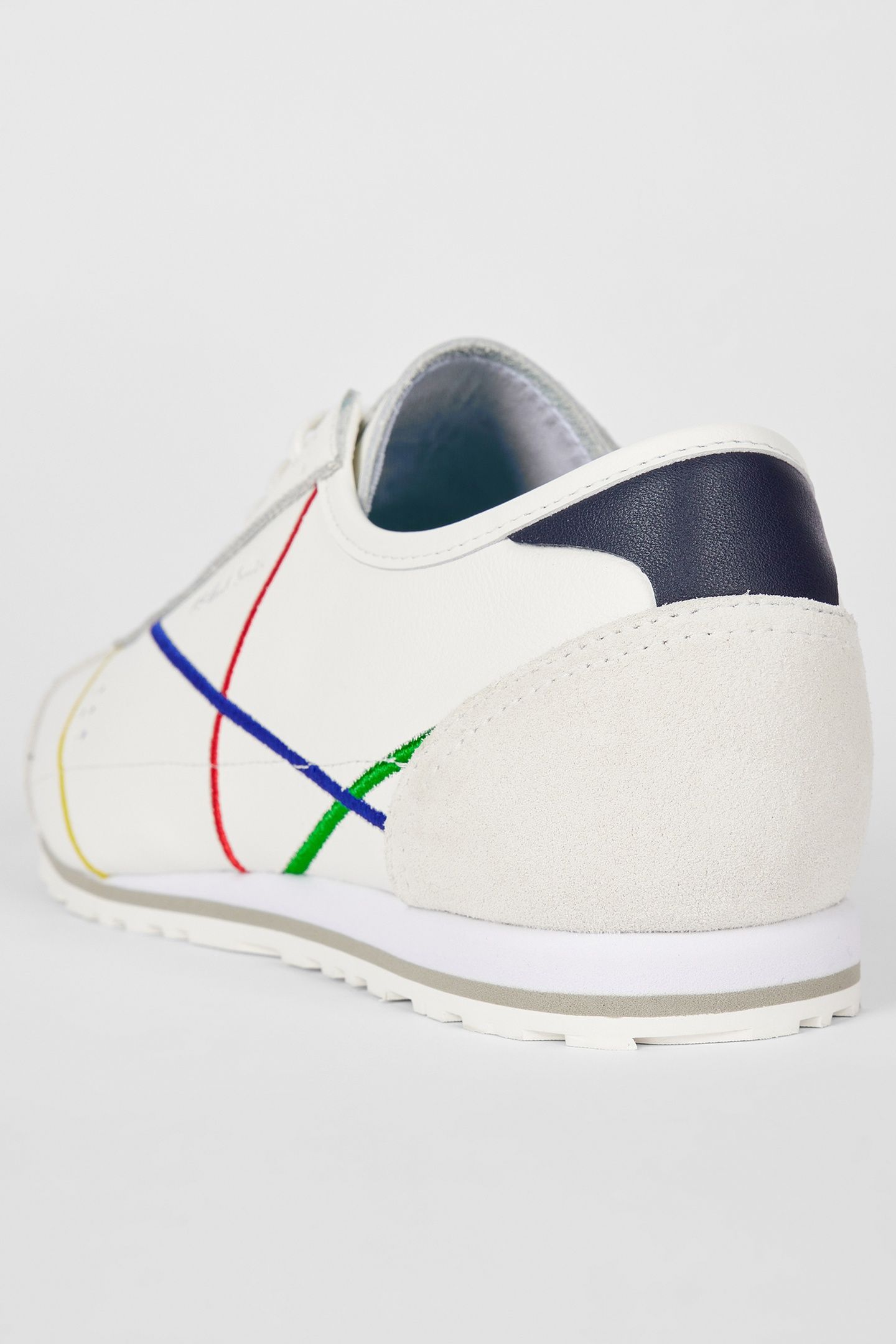 MENS SHOE MESTRE WHITE EMBROIDERY WHITE 4