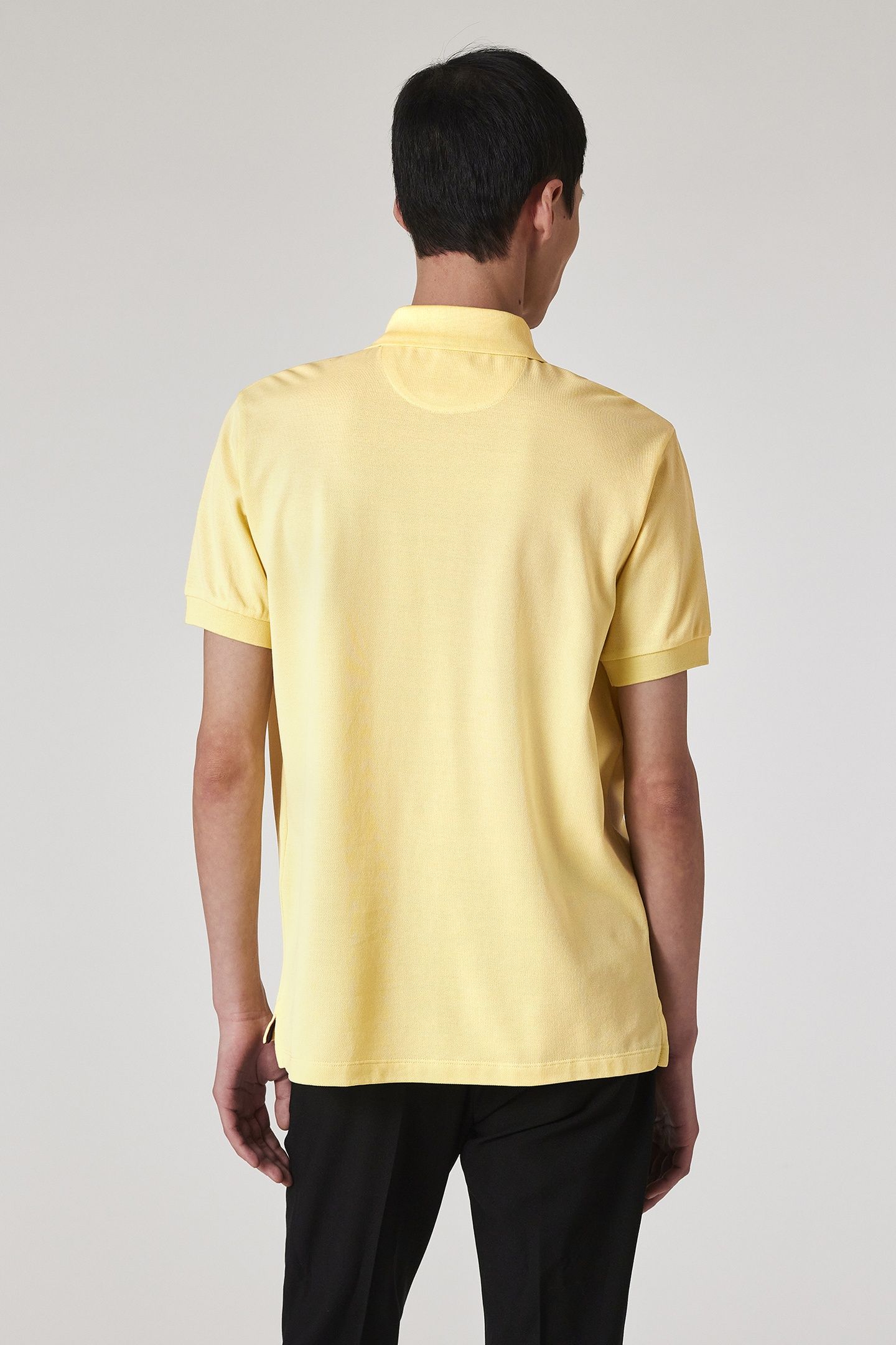 MENS STR PLACKET POLO YELLOW 3