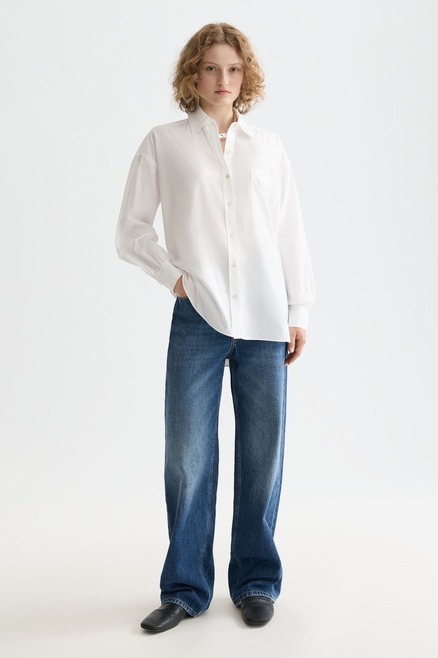 GIRLFRIEND POPLIN SHIRT WHITE 2
