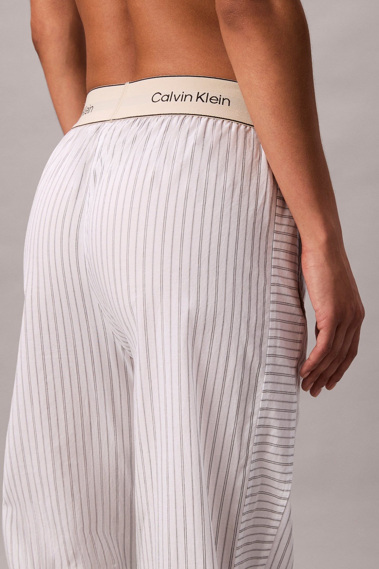 LOGO SUPER POPLIN PANTS WHITE 4