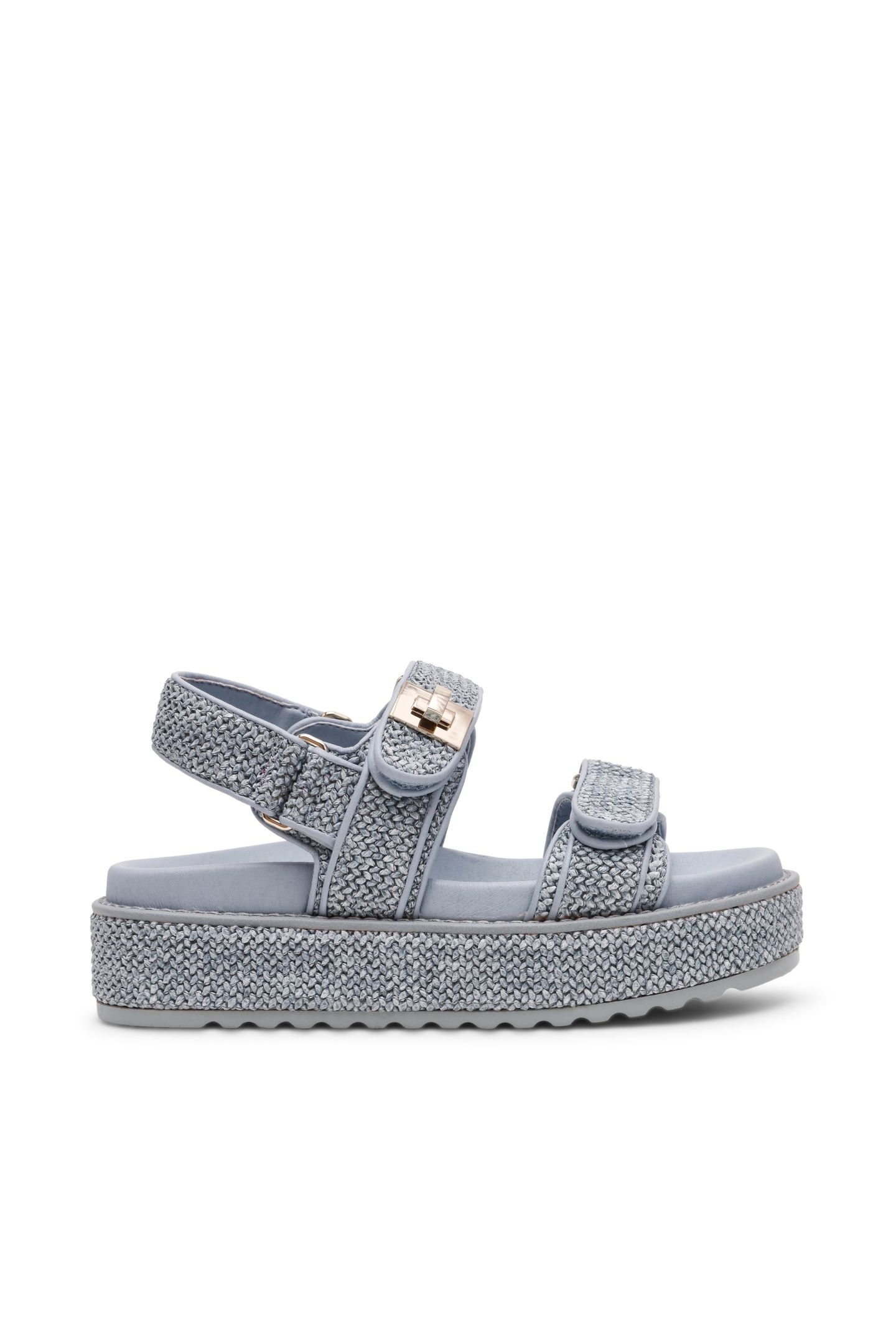 BIGMONA SANDALS BLUE RAFFIA 1