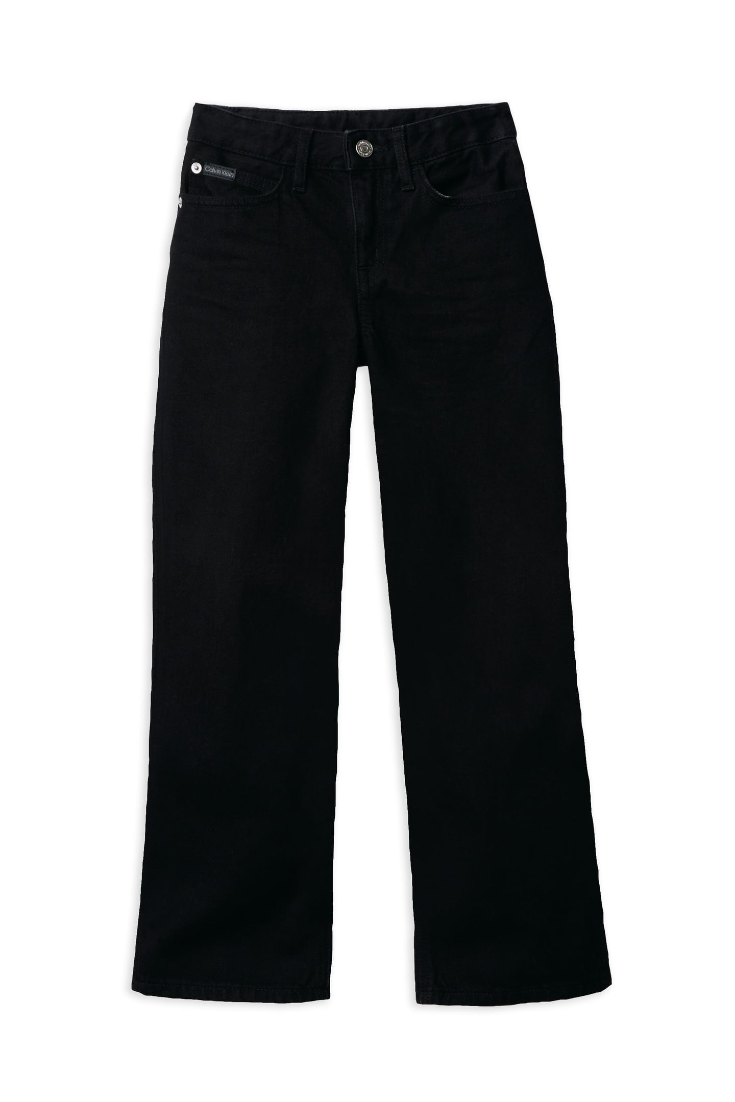 GIRLS HIGH RISE WIDE LEG CLEAN BLACK RGD 4
