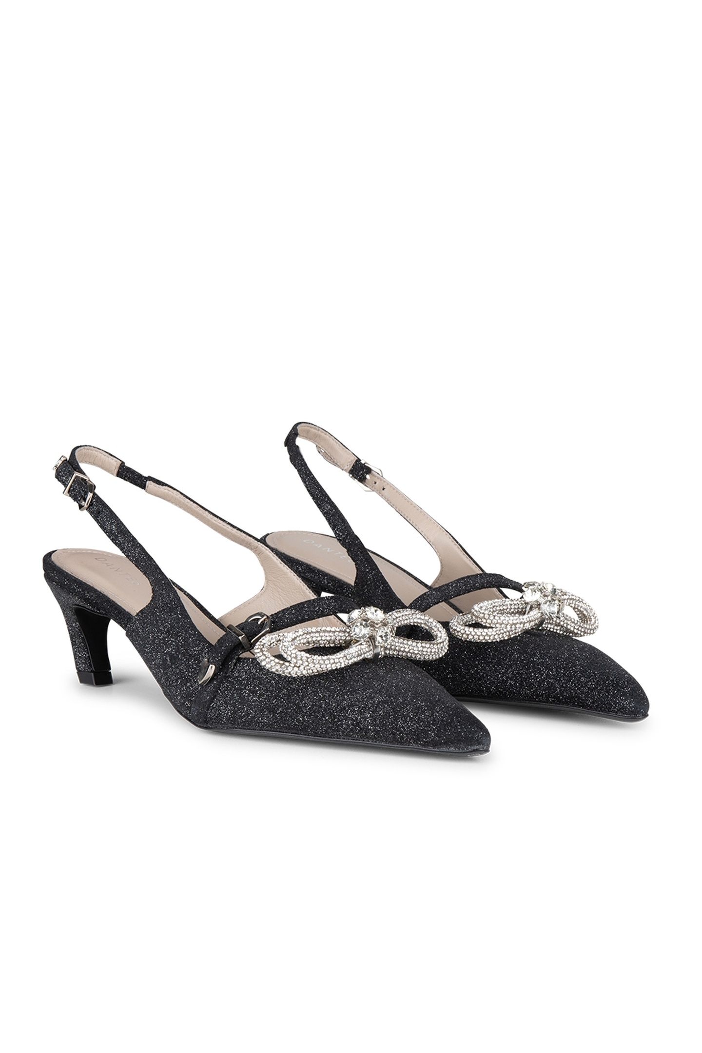 SHAY SUEDE SPARKLE PUMPS RAVEN 2