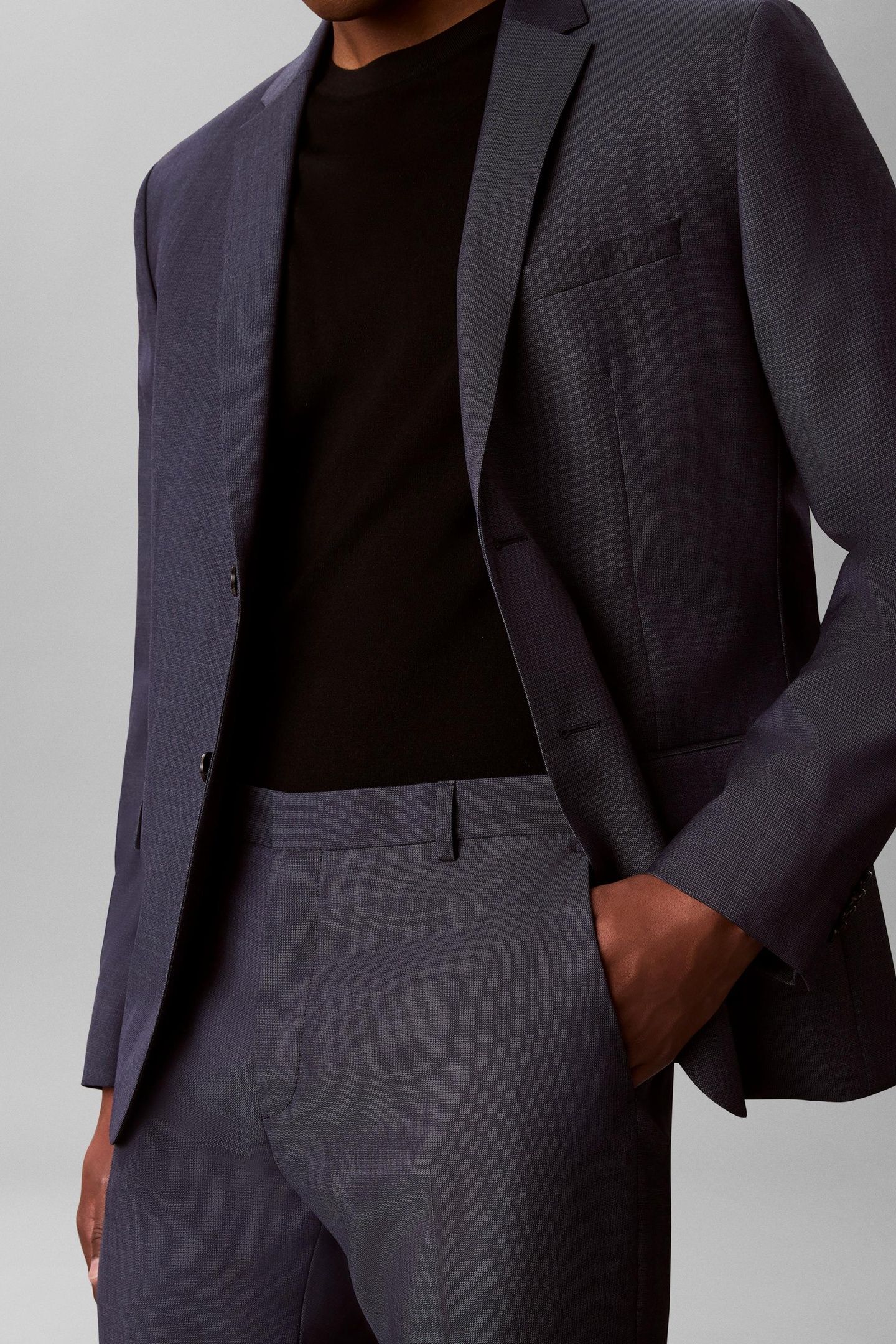 LS MICRO DOT SLIM BLAZER SLATE BLUE 6