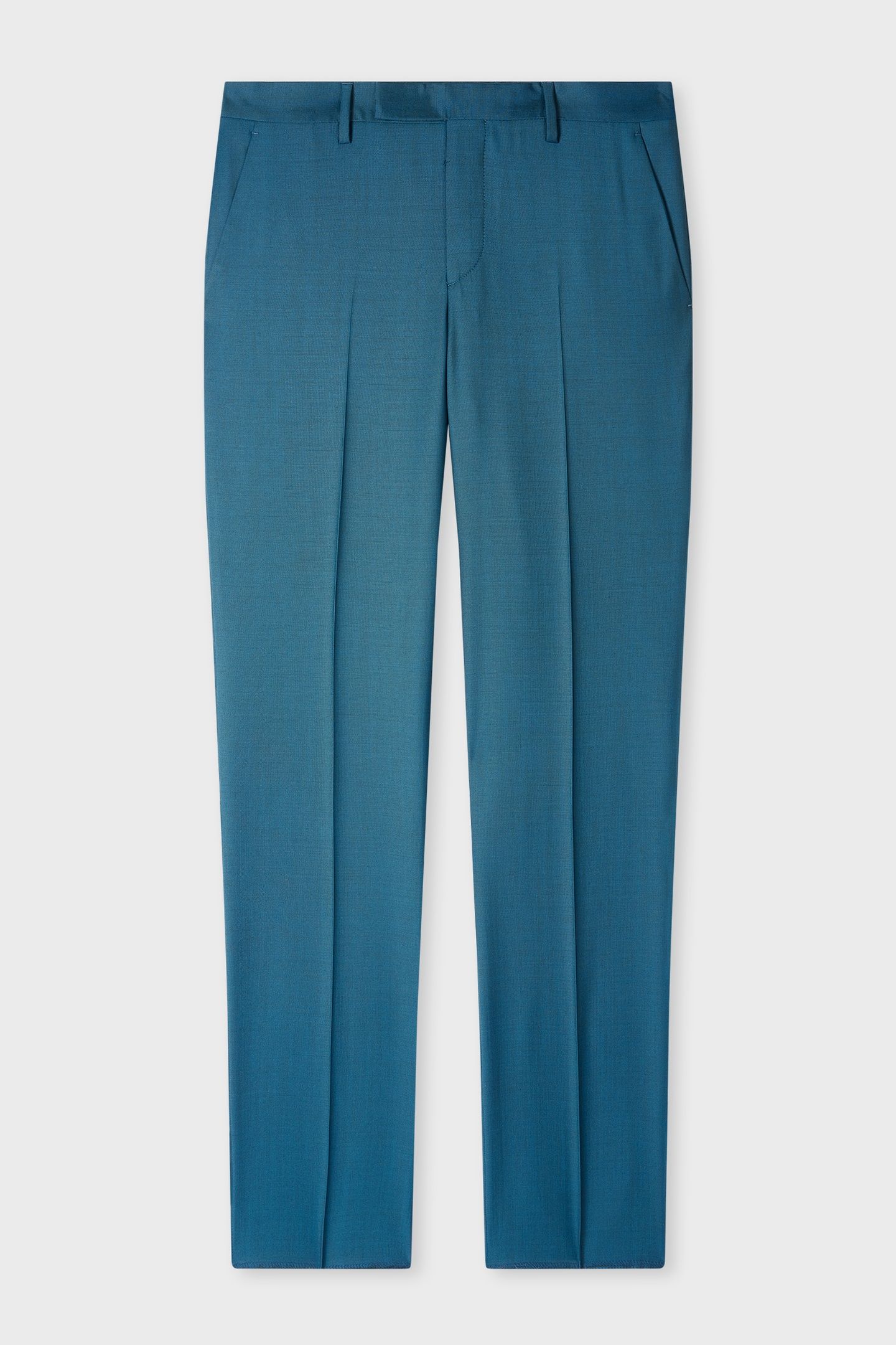MENS TAILORED FIT 2 BUTTON SUIT PETROL BLUE 2
