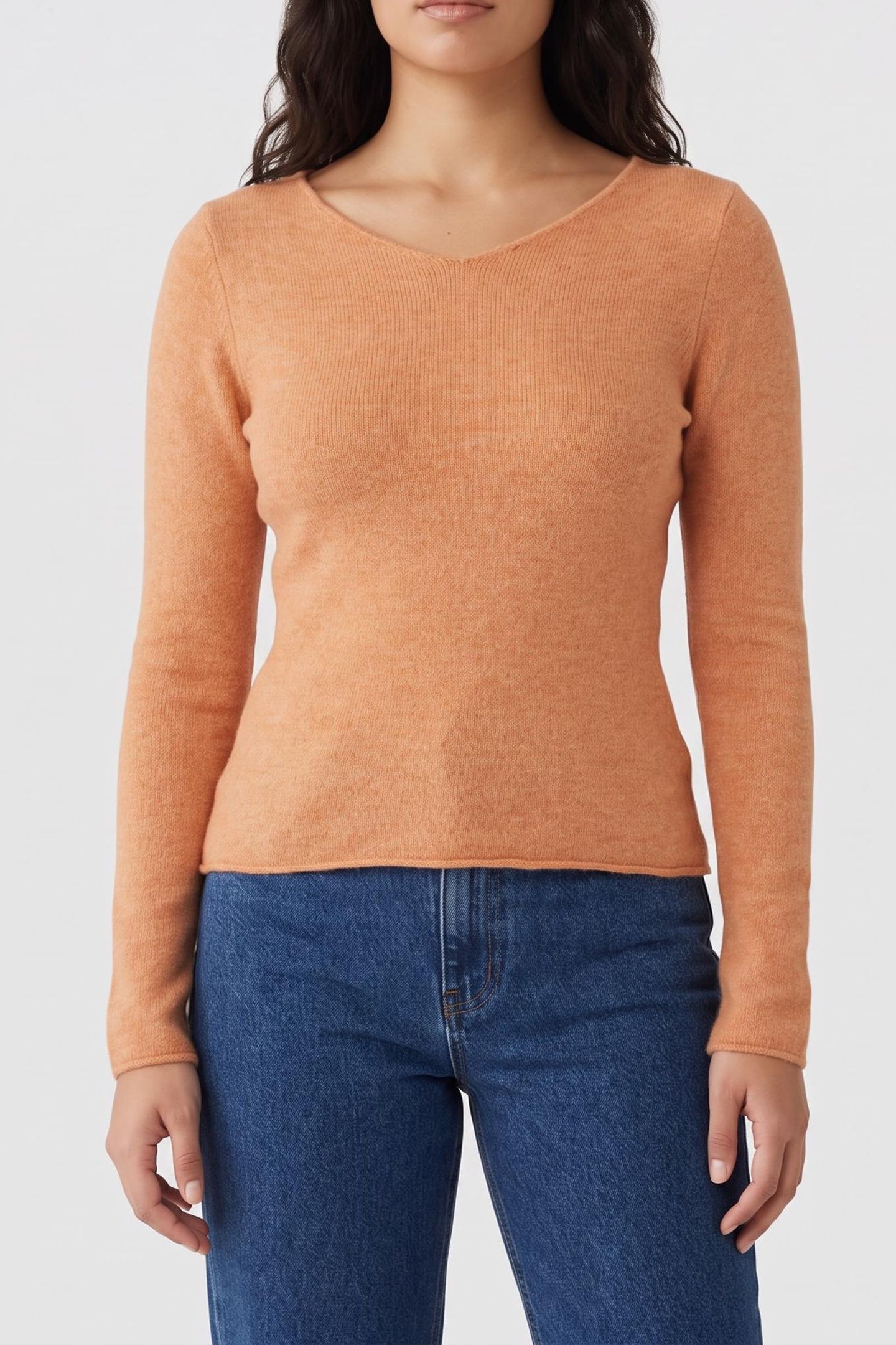 TIDSBURG KNIT SWEATER MELON GLACE CHINE 1
