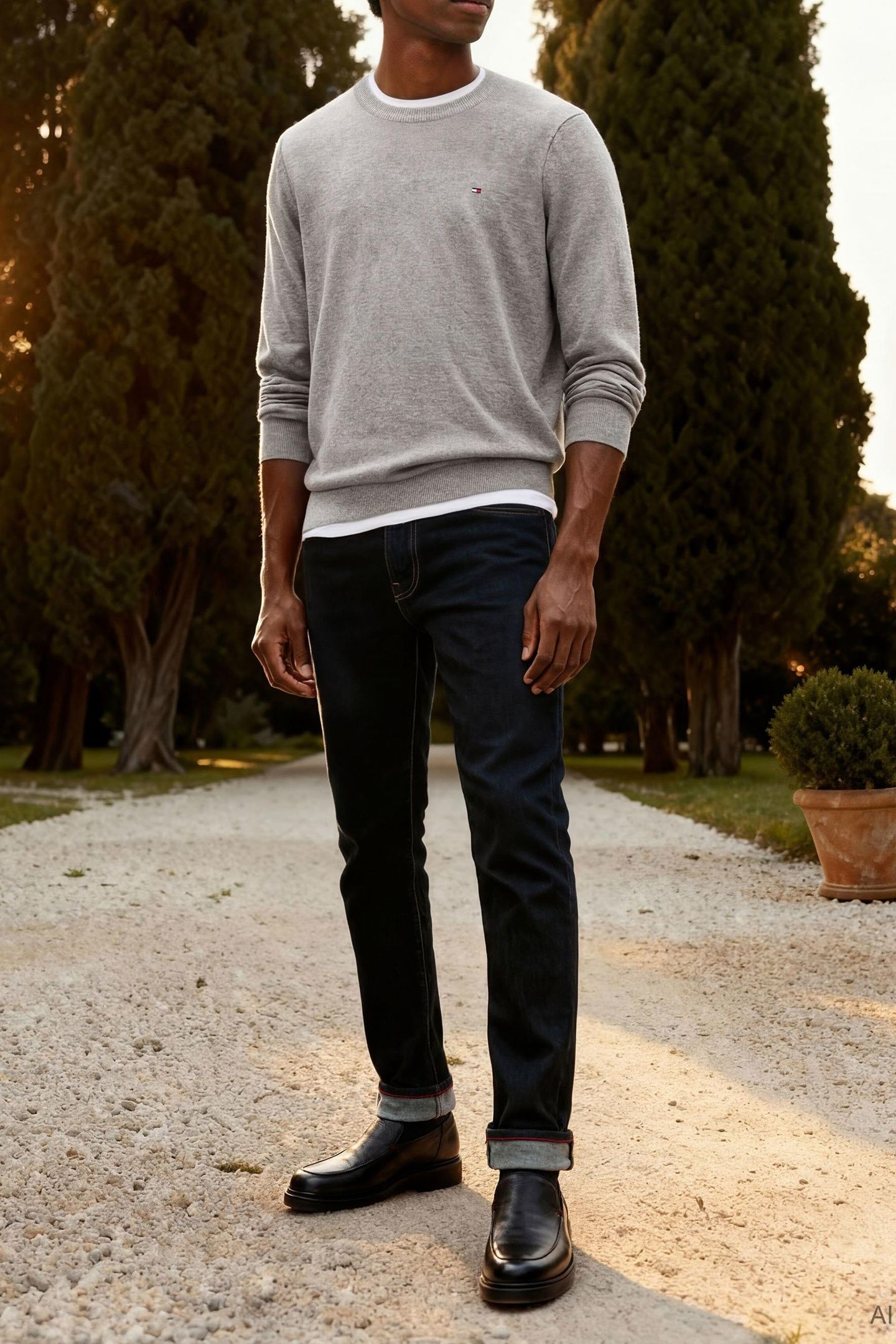 CORE ESSENTIAL COTTO MEDIUM GREY HEATHER 8