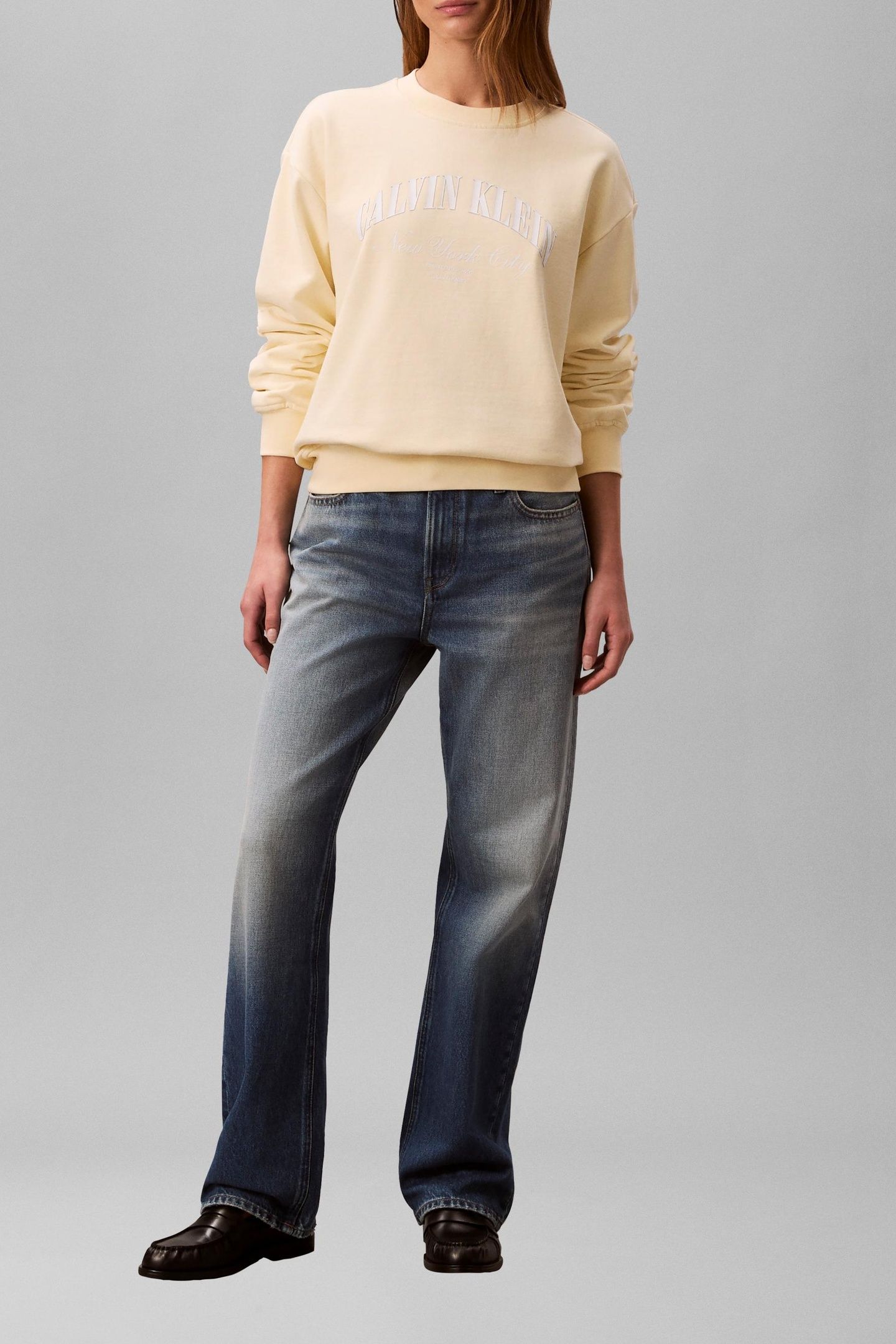 LOGO GRAPHIC CREWNECK PEAR SORBET 3